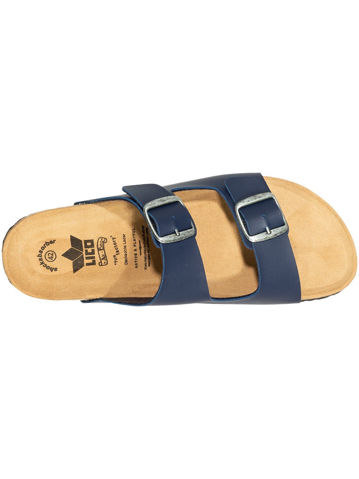 SALIHA Bioline Pantolette blau Pantolette