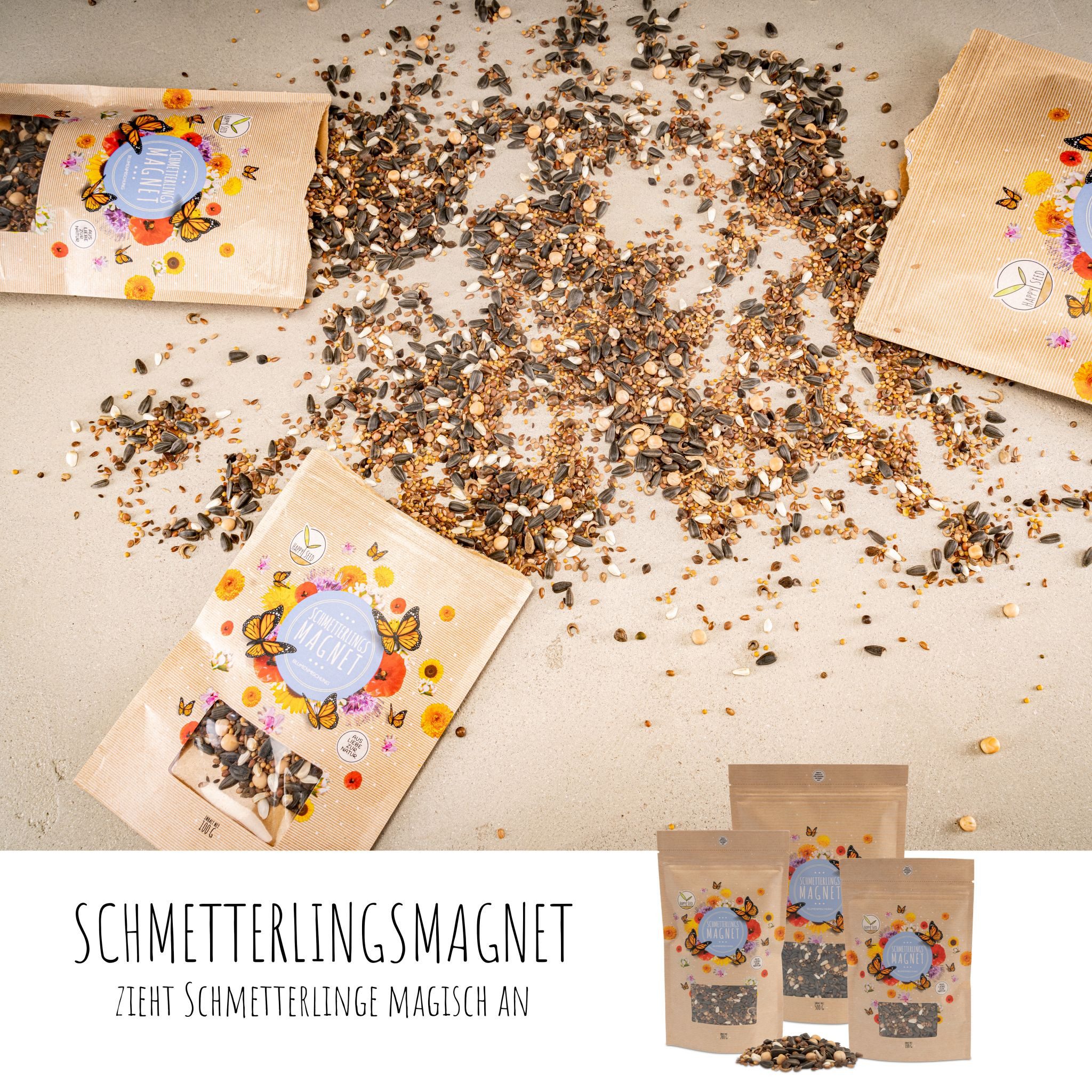 HappySeed Blumensamen Schmetterlingswiese Samen für eine buinte Blumenwiese (bunt), 0.1 kg, Bienenfreundlich – Bild 5 von 5