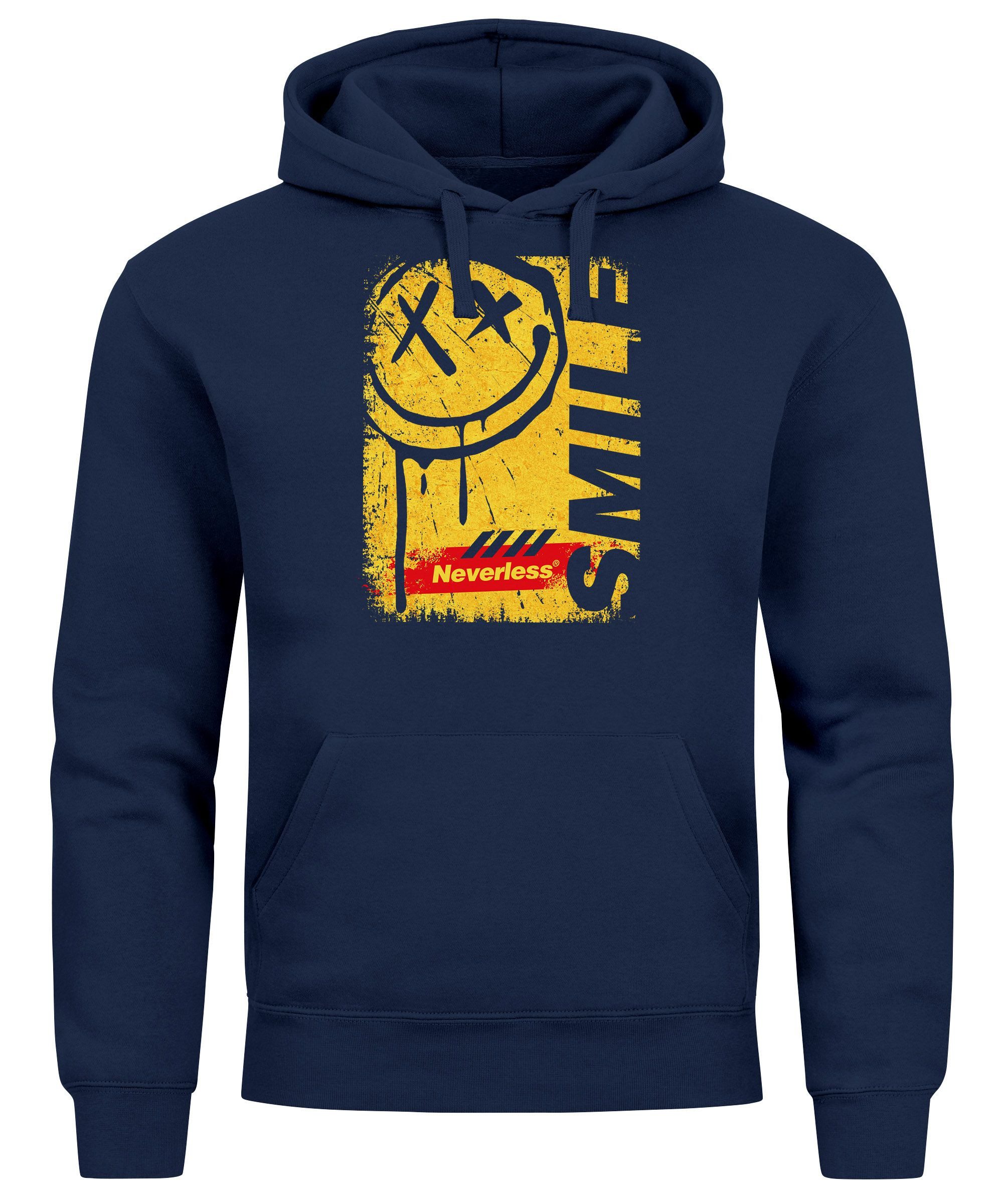 Neverless Hoodie Hoodie Herren Print Aufdruck günstig online kaufen