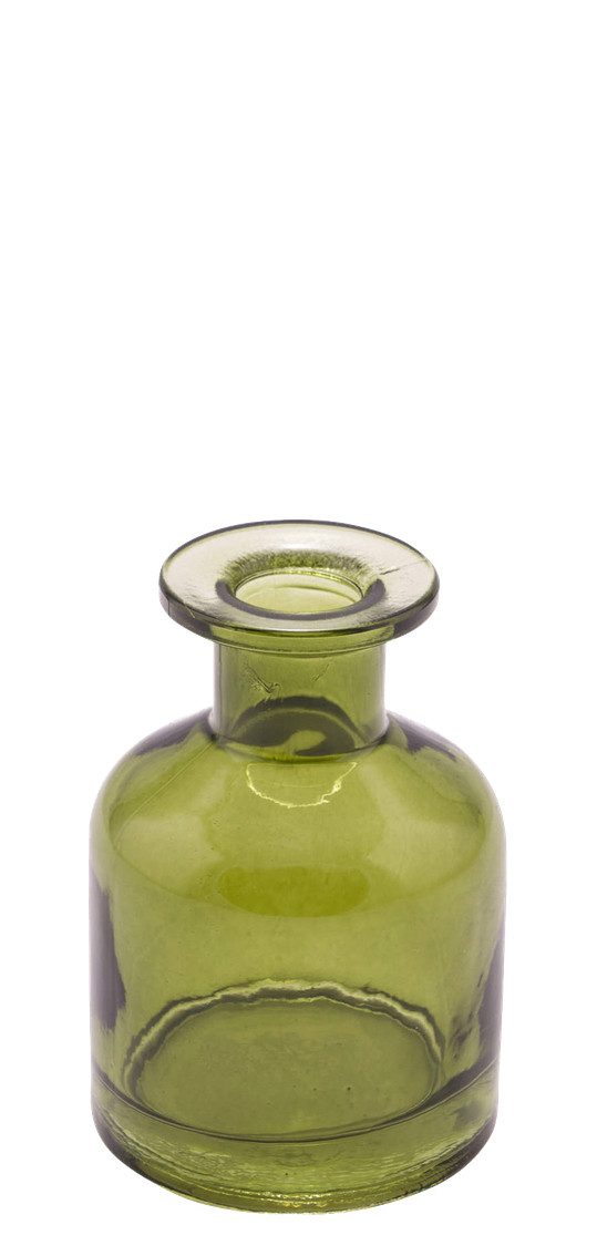 ZauberDeko Dekovase Vase Glasvase Grün Olive günstig online kaufen