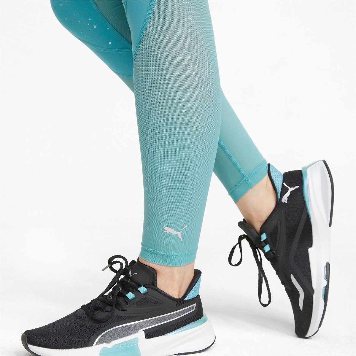 PUMA Leggings Stardust High Waist Full Tight (enganliegend) hellblau Damen