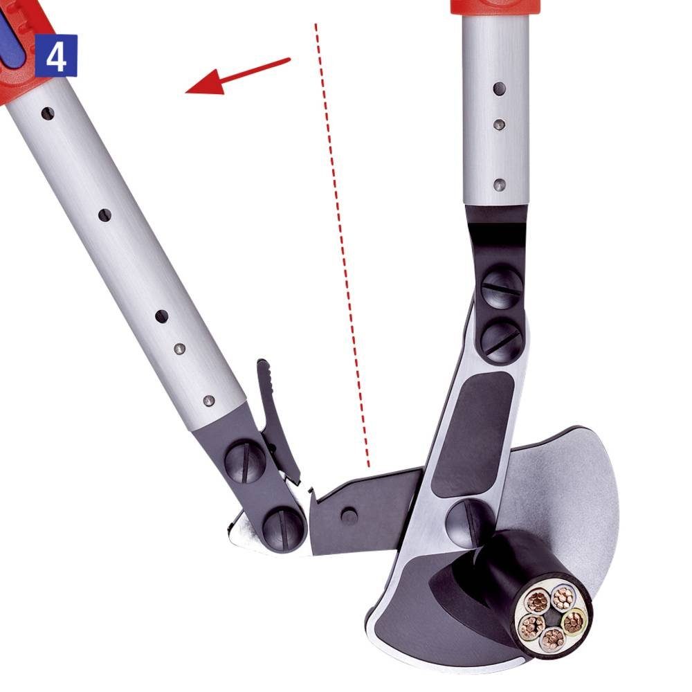 Kabelschere Kabelschere Teleskopgriffen mit Knipex