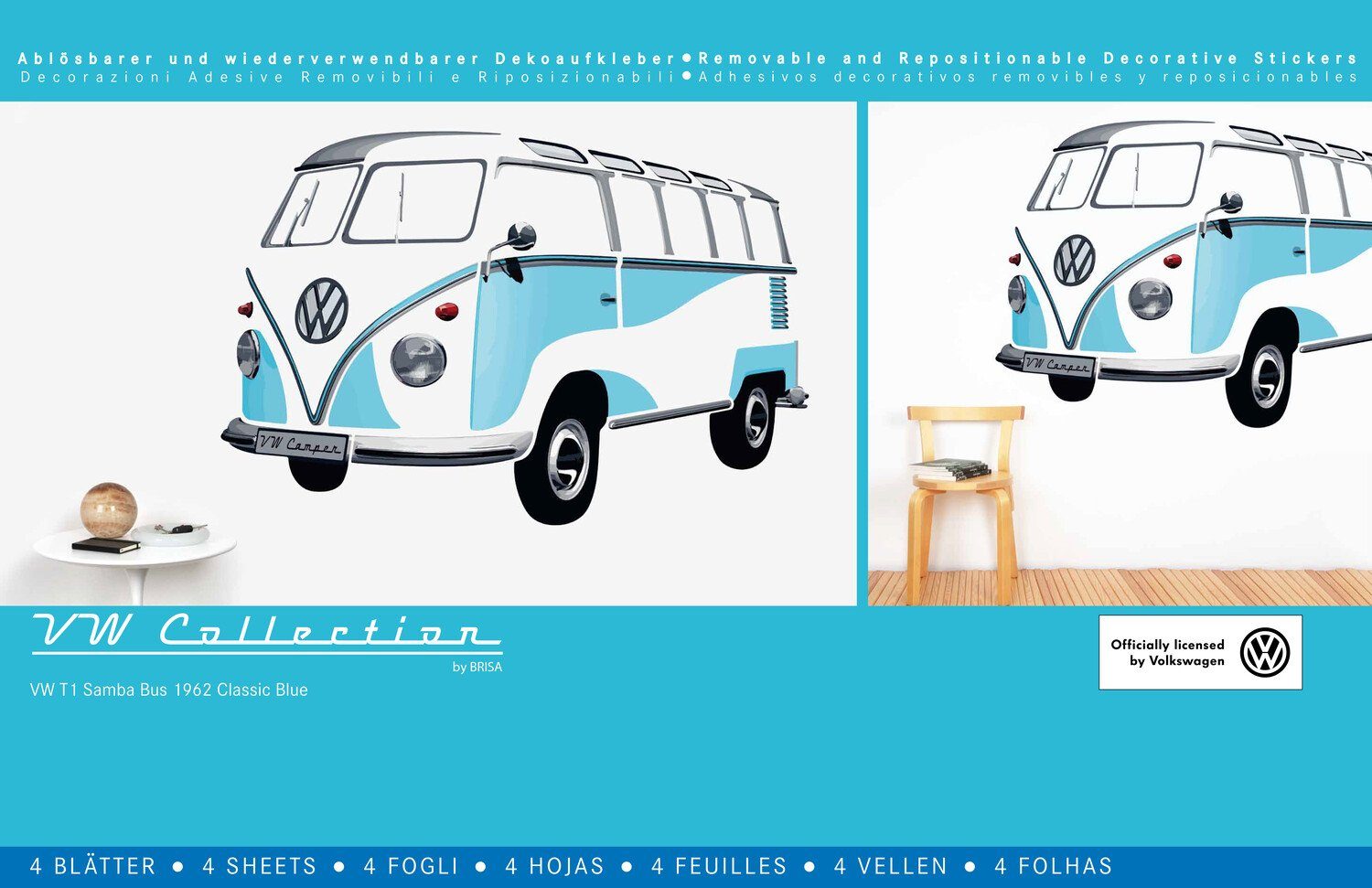 VW Collection by BRISA Wandtattoo Volkswagen günstig online kaufen
