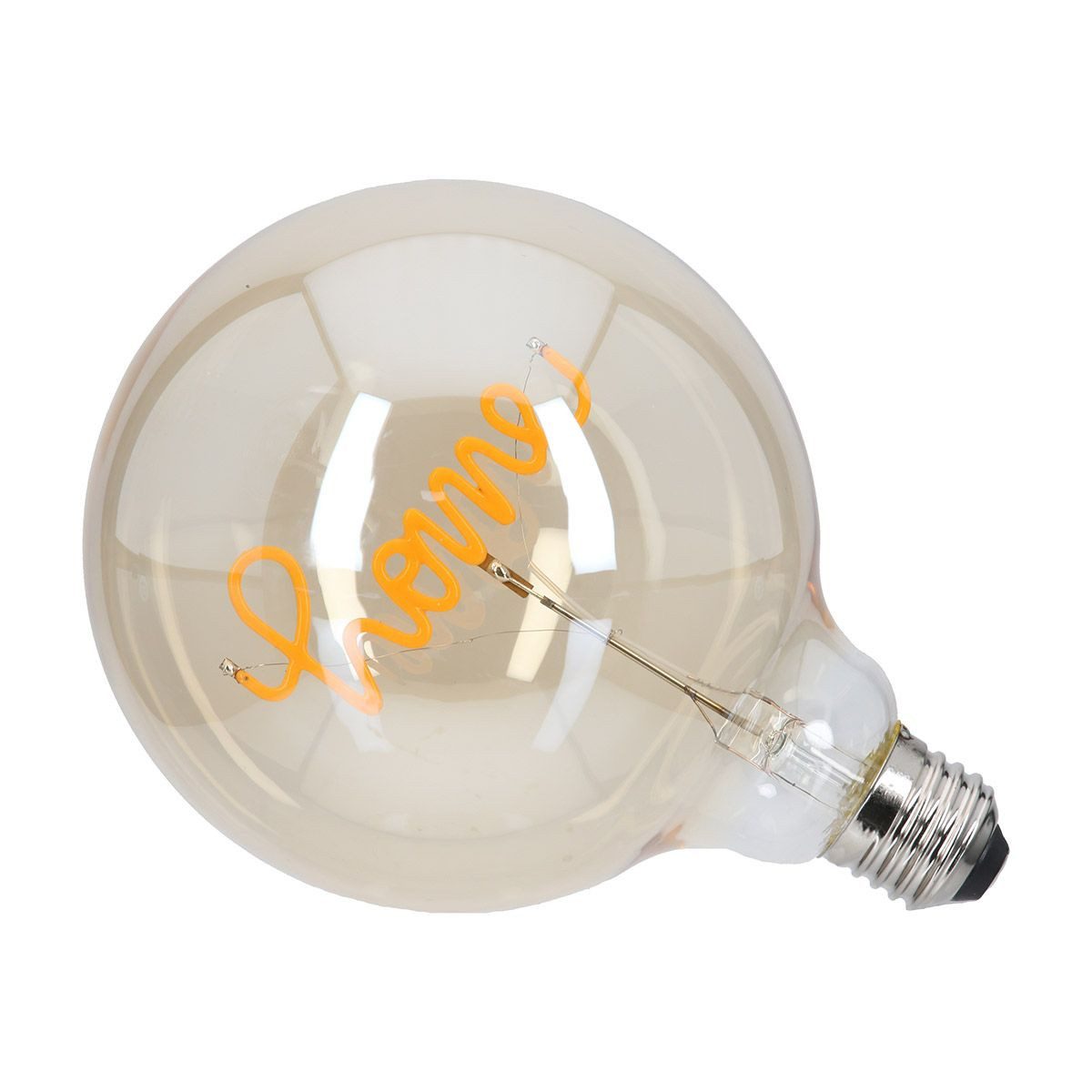 GILDE LED-Leuchtmittel LED Deko Leuchtmittel Home Schriftzug Glaslampe E27 Orange, 1 St.