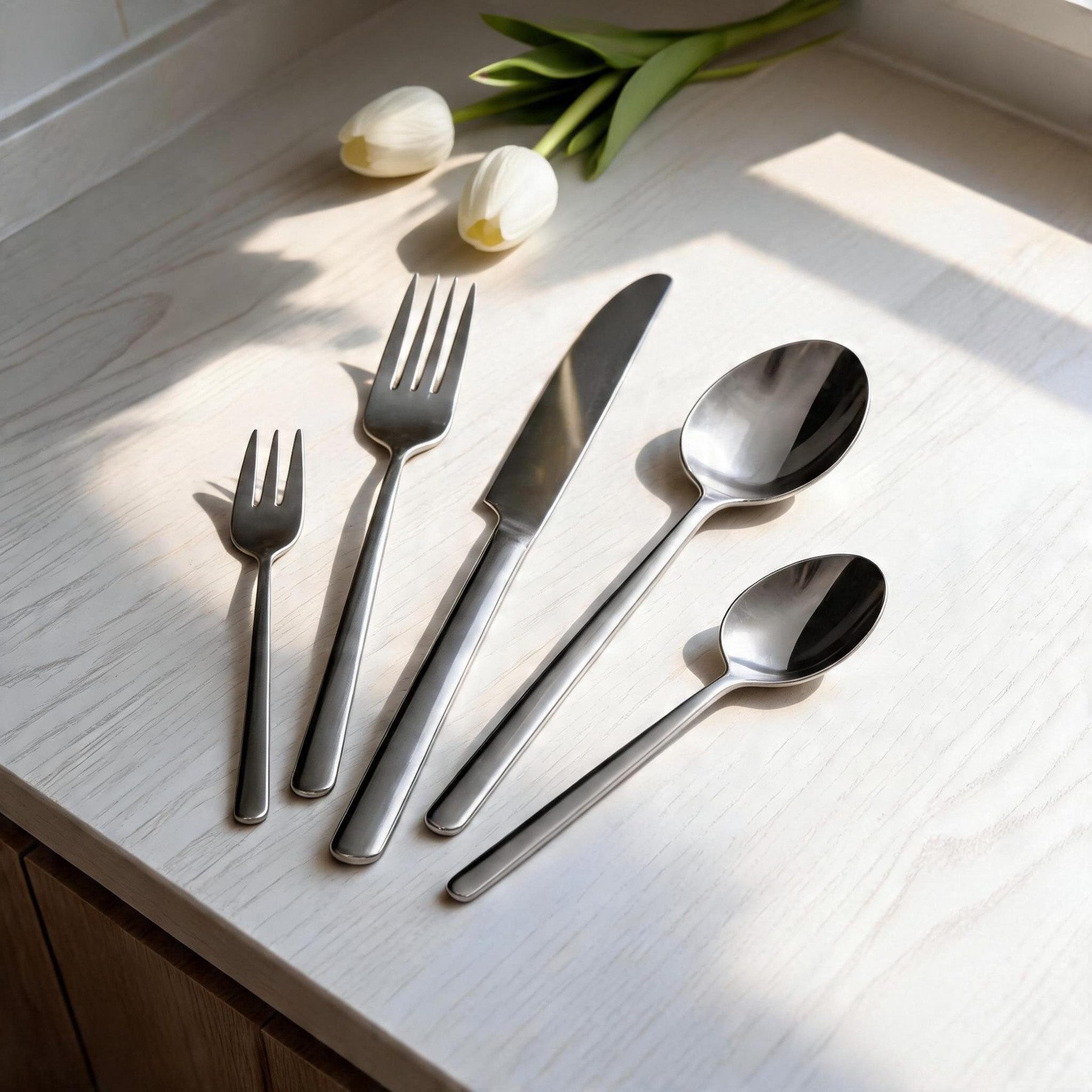 Mulex Besteck-Set Mississippi (30-tlg), 6 Personen, Edelstahl 18/0, spülmaschinengeeignet