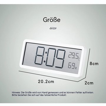 AUKUU Wecker Einfache Einfache Großbilduhr Wohnzimmer Wanduhr Temperatur und Luftfeuchtigkeitsuhr kreative moderne Uhr kann aufgehängt