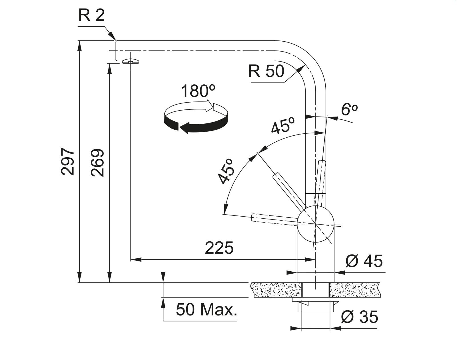 FRANKE Küchenarmatur (1-St) 115.0521.435