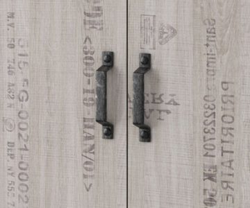 Feldmann-Wohnen Highboard Santana (Santana, 1 St., Highboard), 90x40x132cm graphit Santana Oak