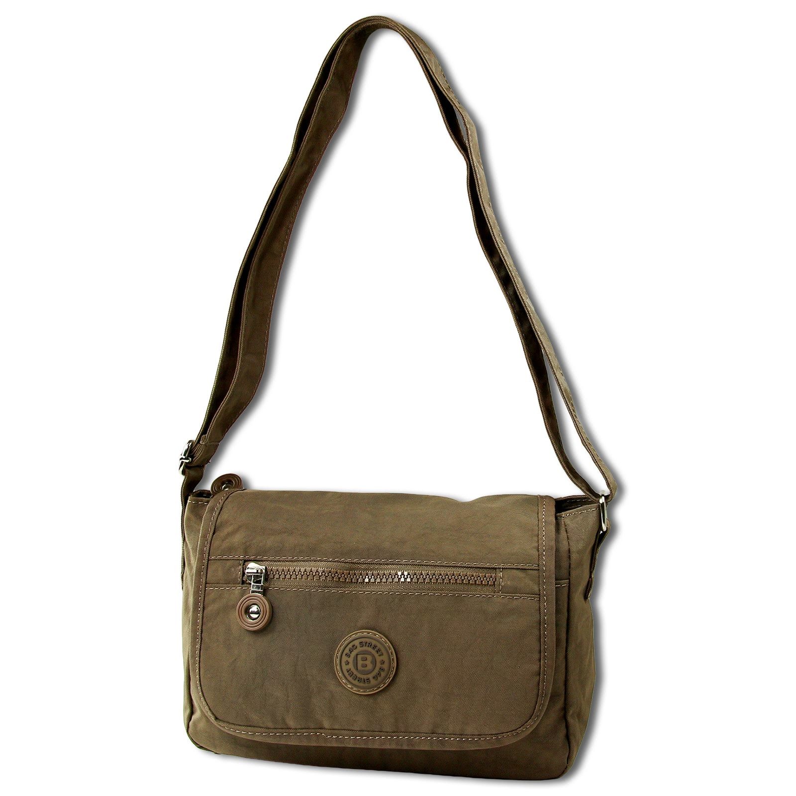 BAG STREET Umhängetasche Bag Street Nylon Umhängetasche braun Damen (Umhäng günstig online kaufen