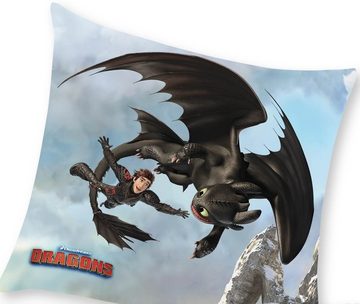 Kinderbettwäsche DreamWorks Dragons - Bettwäsche-Set, 135x200 80x80, Dragons, Baumwolle, 100% Baumwolle