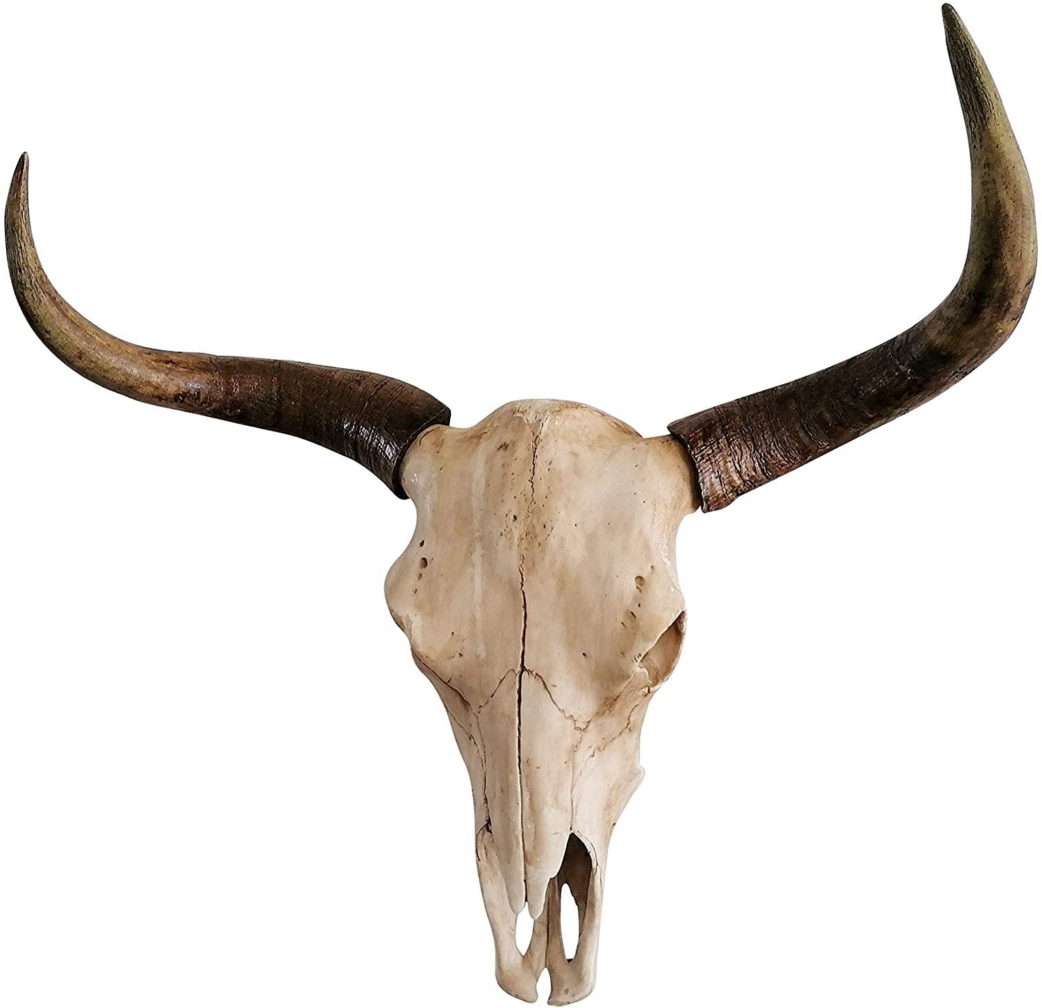 MichaelNoll Wanddekoobjekt Stierkopf Bullenkopf Stier Bullenschädel Wanddekoration Wanddeko 73 cm