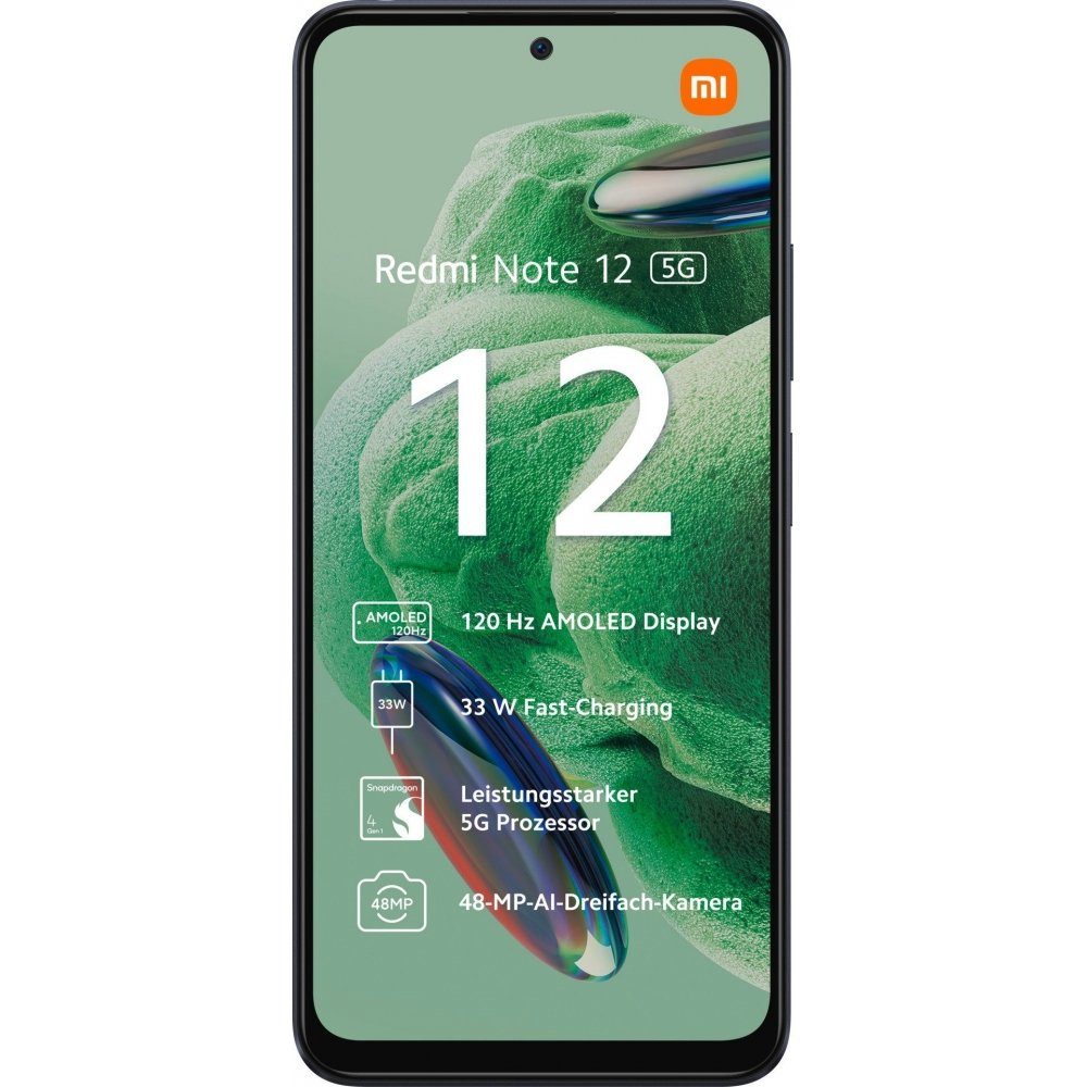 Xiaomi Redmi Note 12 5G 128 GB / 4 GB - Smartphone - onyx gray Smartphone (6,7 Zoll)