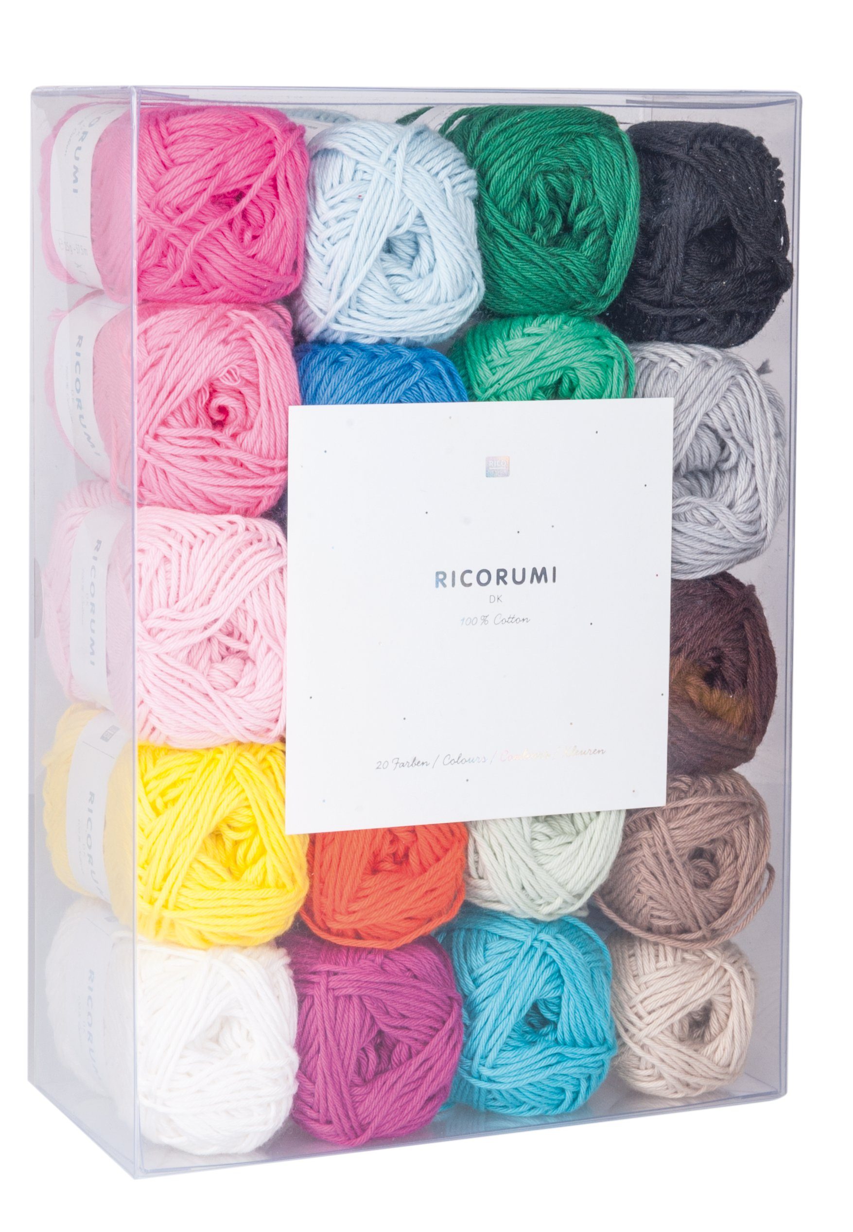 Rico Design Baumwollgarn-Set Ricorumi Häkelwolle, 20 Цвета(ов)