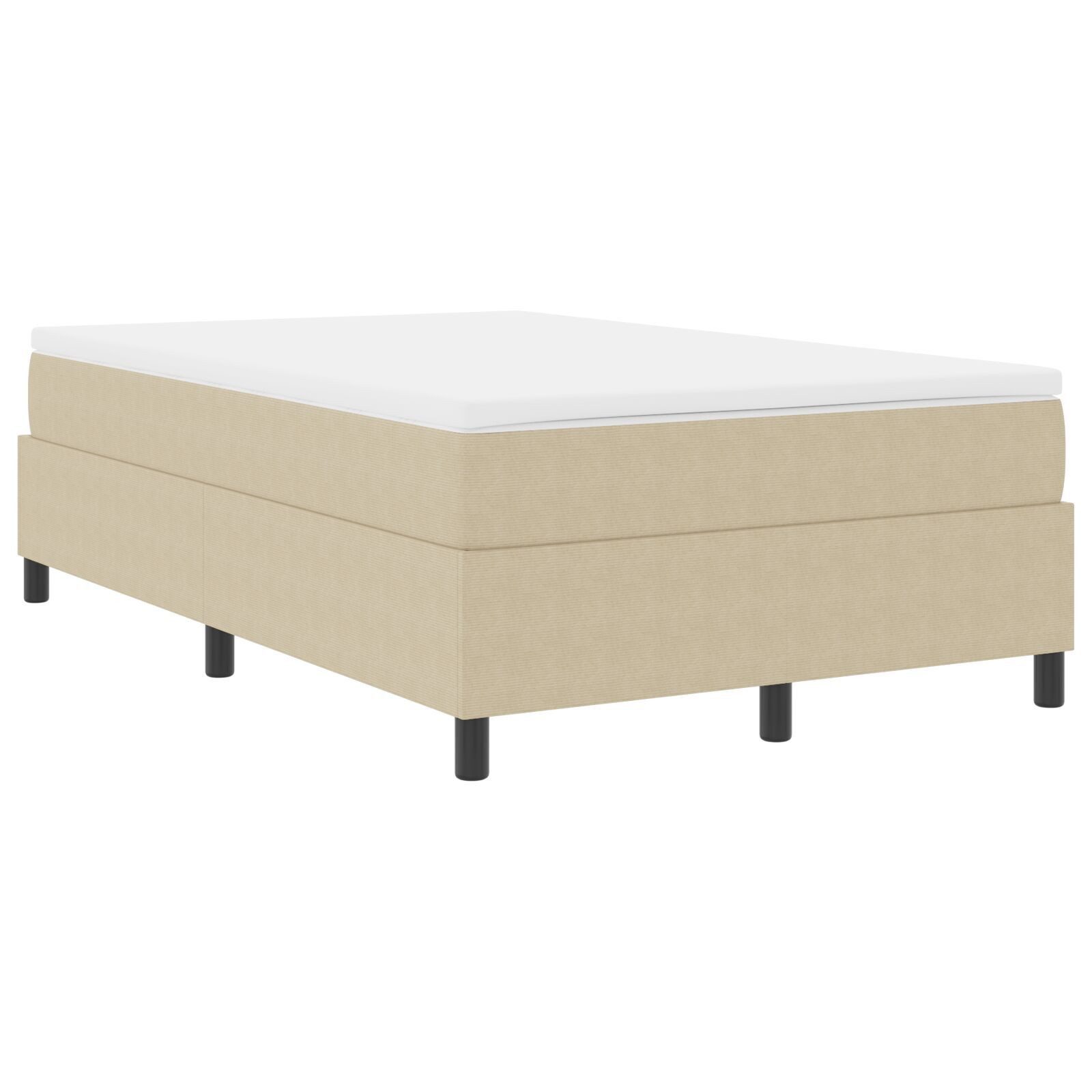 vidaXL Bett Boxspringbett Hellgrün Grau Cordstoff günstig online kaufen