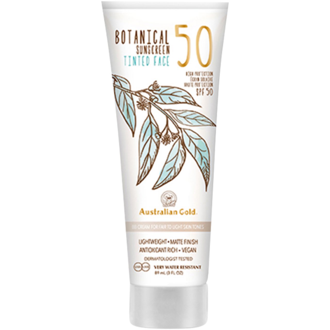 Australian Gold Sonnenschutzcreme Botanical Sunscreen SPF 50 Tinted Face