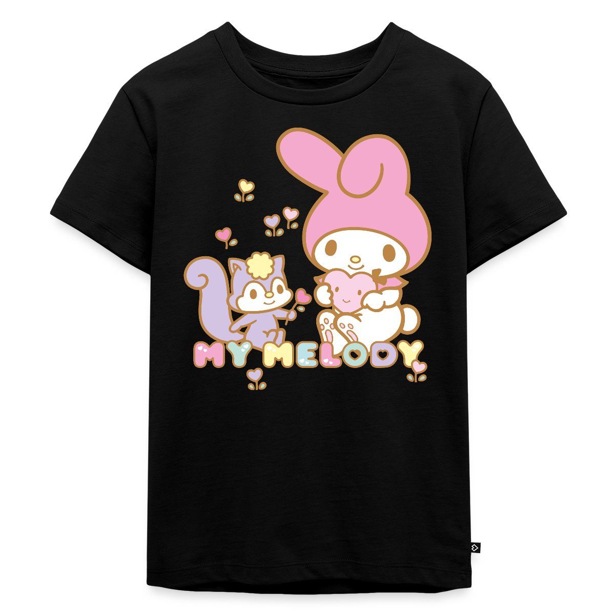 T-Shirt My Melody Pflückt Mit Risu Herzblümchen Kinder Premium T-Shirt