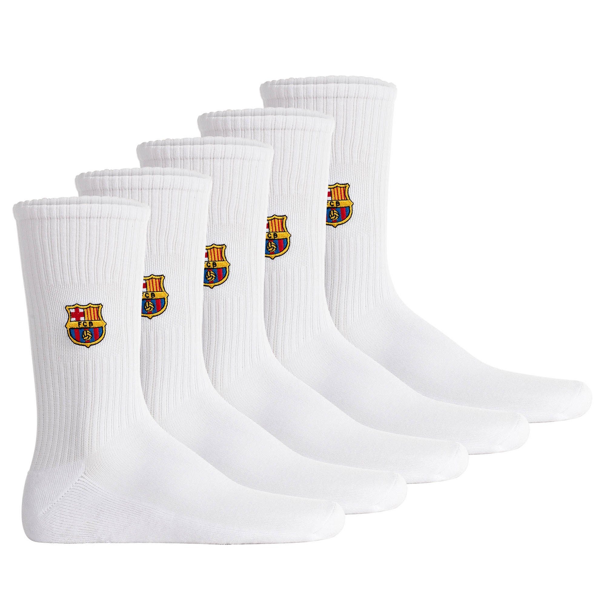 FC Barcelona Unisex Socken 5er Pack Baumwolle (Packung, 5er Pack)