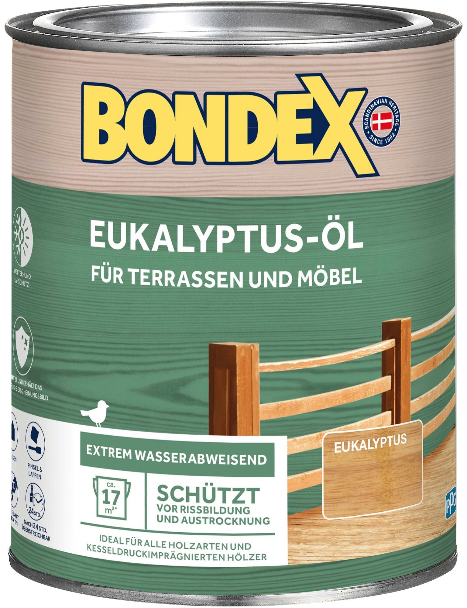 Bondex Holzöl EUKALYPTUS-ÖL, Liter Eukalyptus, Inhalt 0,75