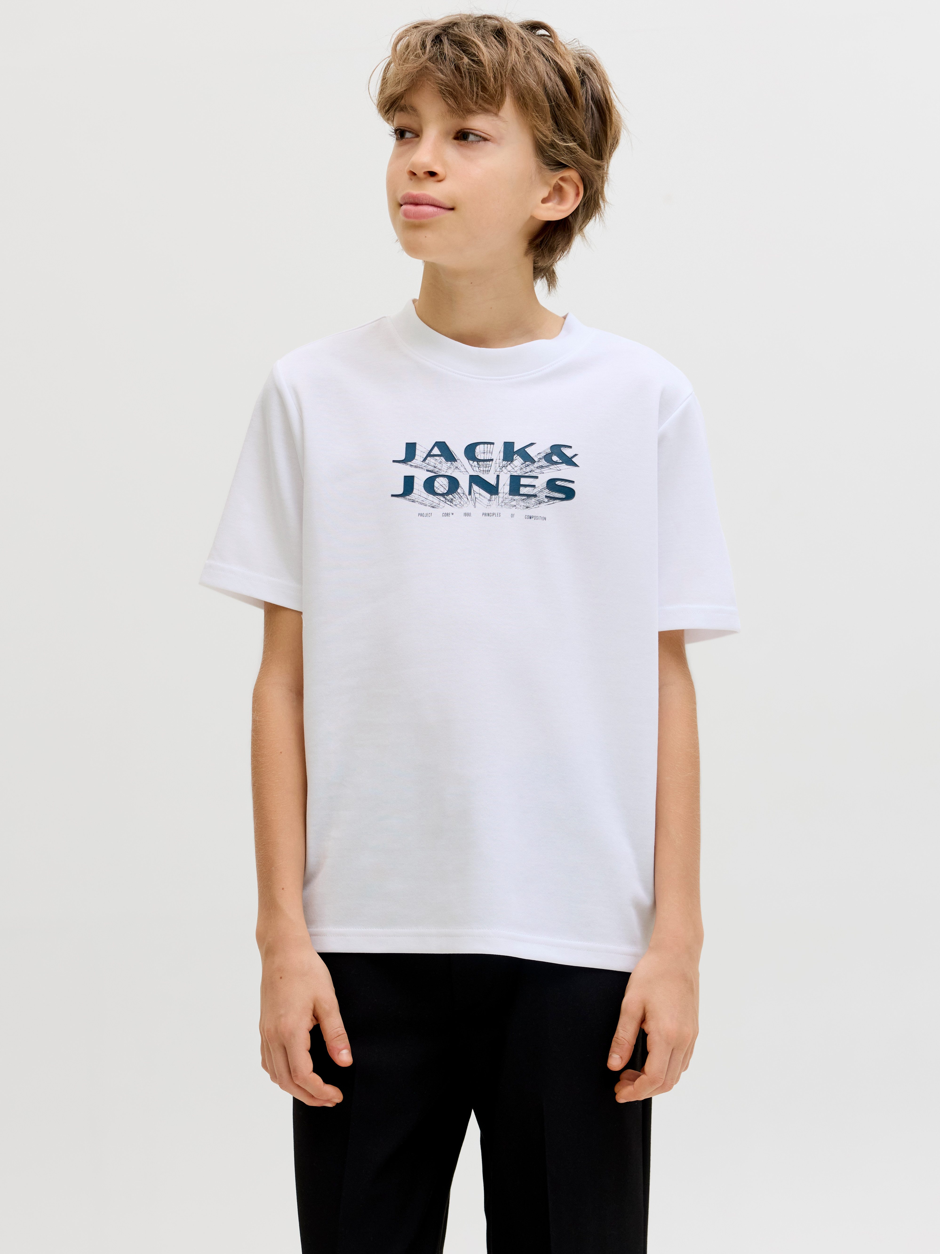 Jack & Jones Junior T-Shirt JCOFUSION JJ BRANDING TEE SS CN JNR
