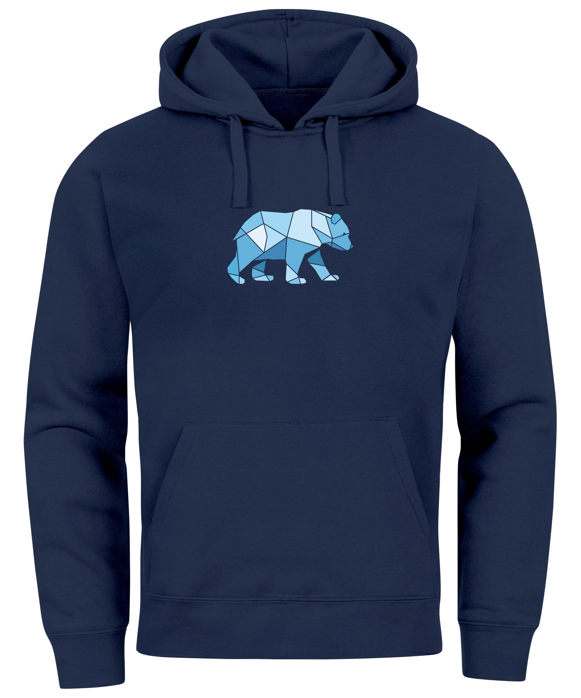 Neverless Hoodie Hoodie Herren Polygon Grafik günstig online kaufen