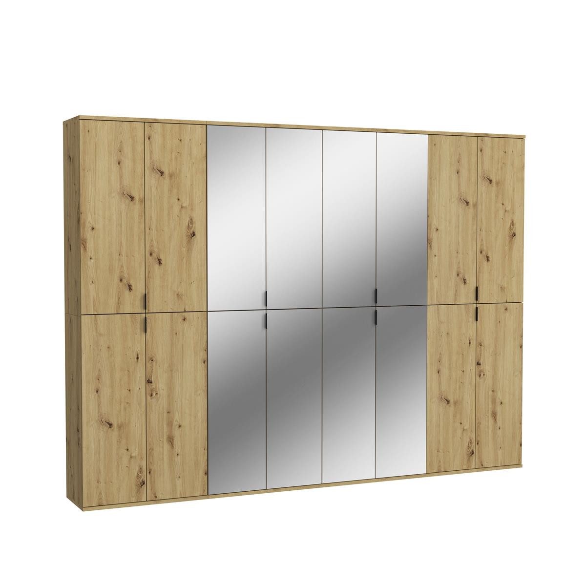 Garderoben-Set Vision X Garderobenkombination B/H/T 244x193x34 in Artisan Eiche