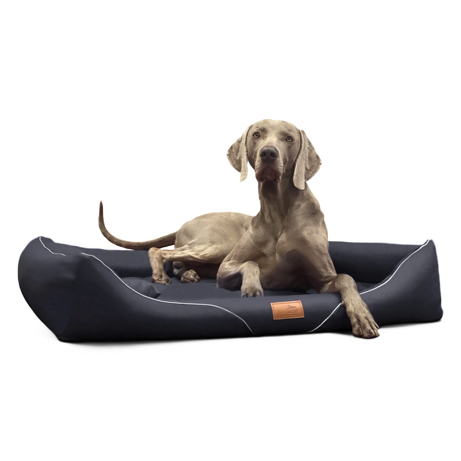 tierlando® Tierbett Orthopädisches Hundebett WILLIAM EASY CLEAN, Luxus Hundesofa, Abwischbar, Haar resistent, ergonomisch