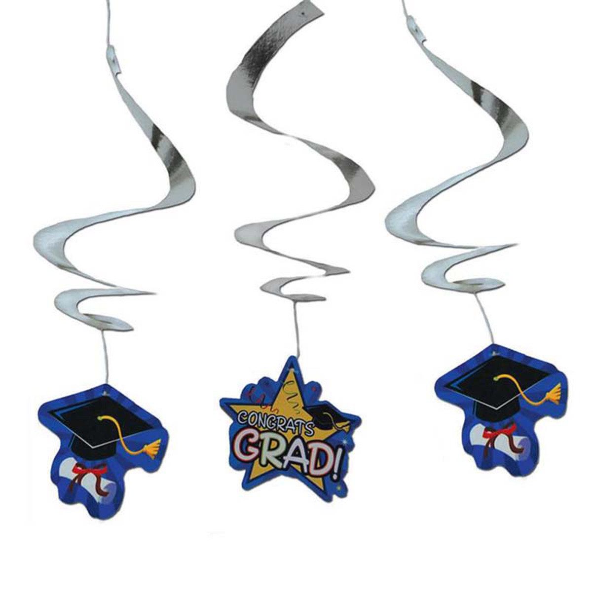 Funny Fashion Hängedekoration Swirldeko Graduation Abschluss 3 Stück
