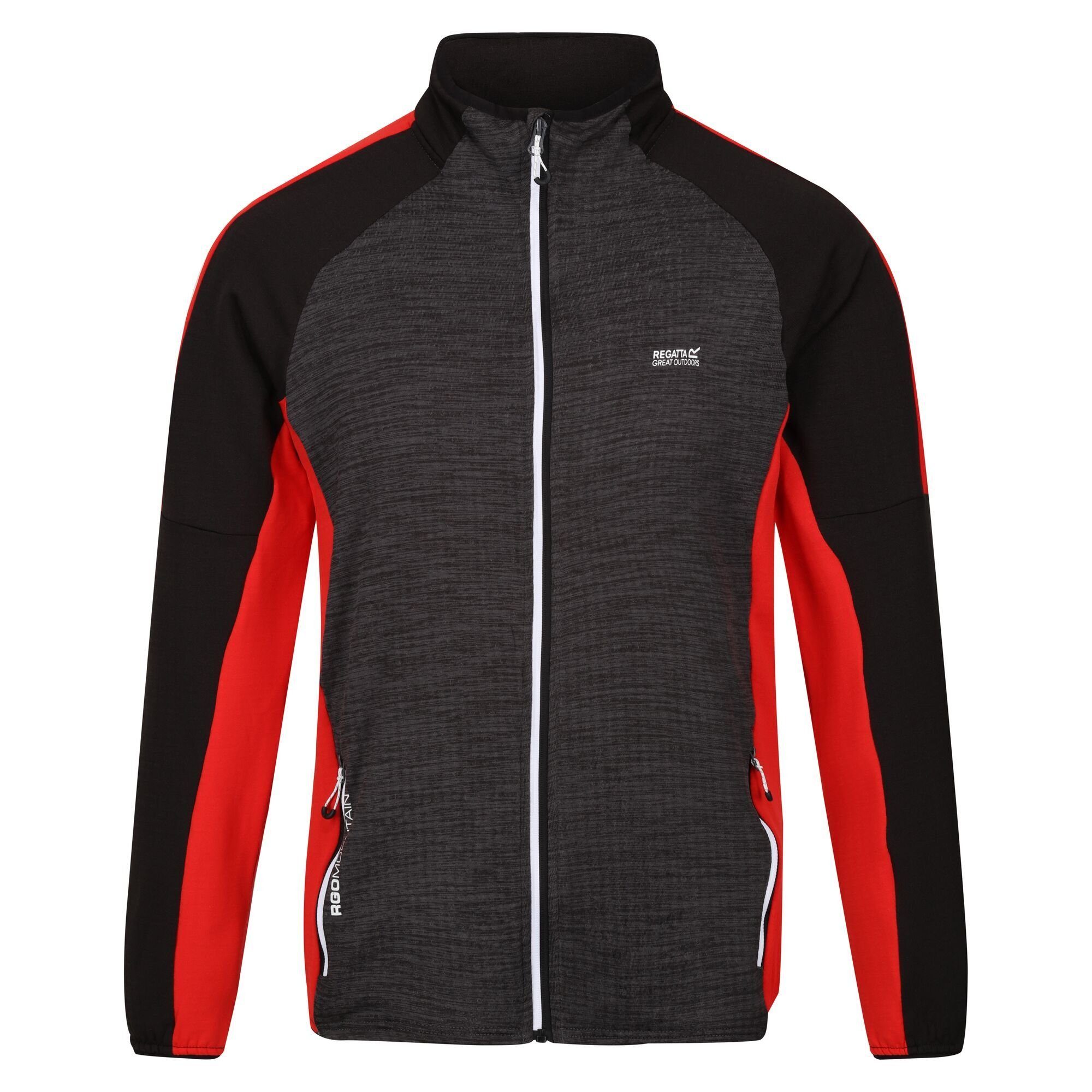 Regatta Fleecejacke Hepley für Herren, schnelltrocknend und atmungsaktiv SlGry/Sevill