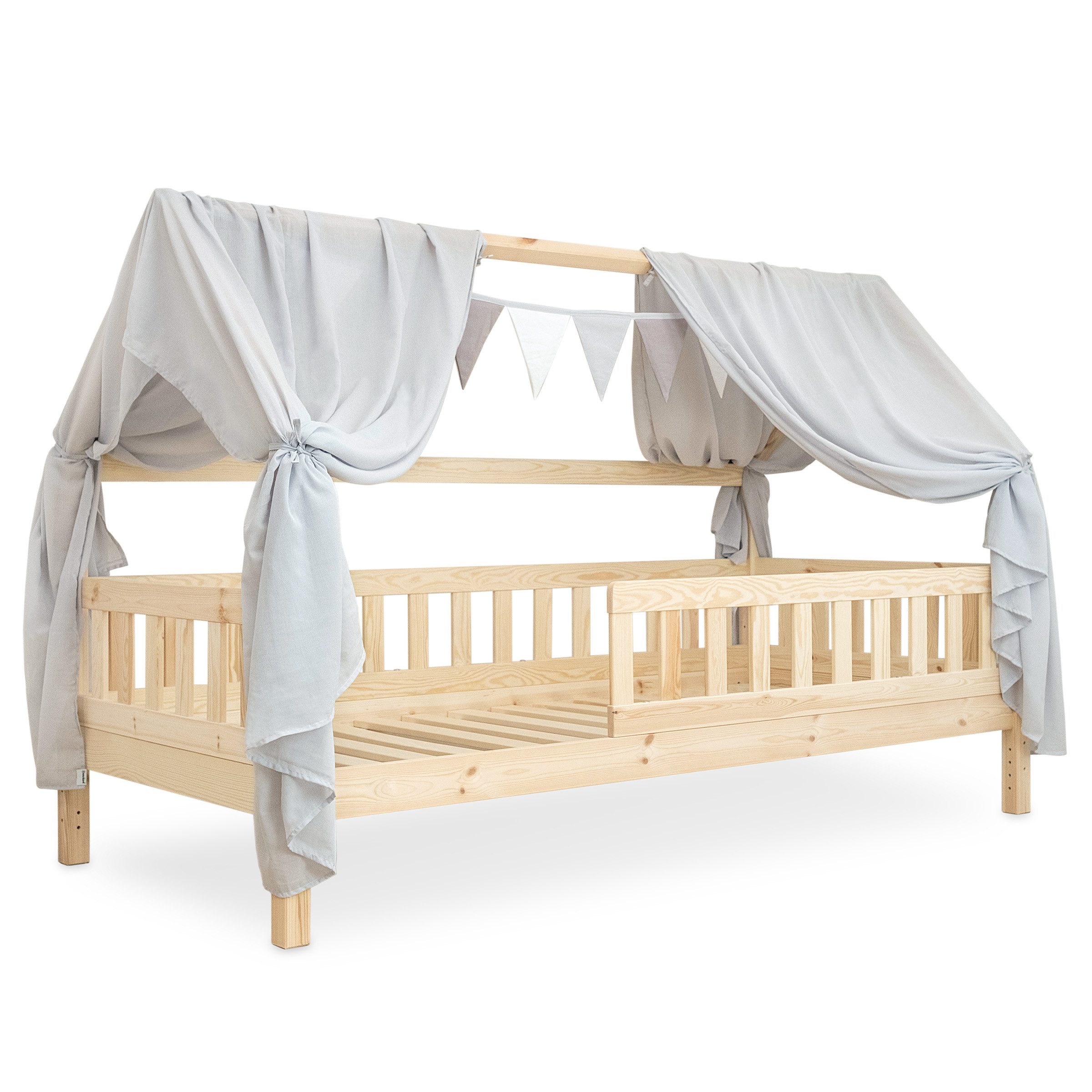 Ehrenkind Балдахин для кровати Deko Hausbett, Kinderzimmer-Deko-Set (Kinderzimmer Deko), Балдахин для кровати & Wimpelkette für magische Momente, hochwertige Materialien