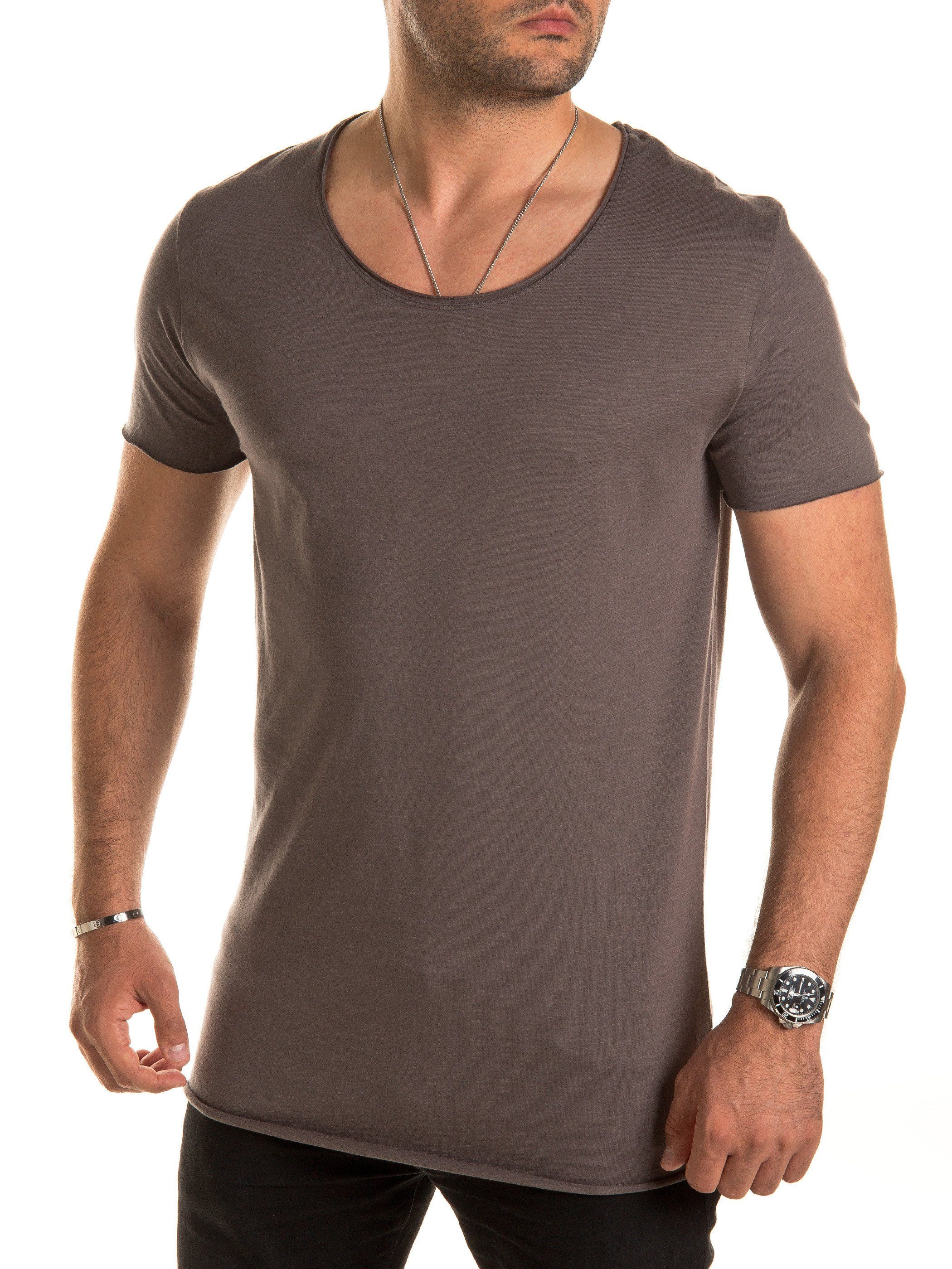 Yazubi T-Shirt Hydrox Oversize Basic Tee Crew Neck (1-tlg)
