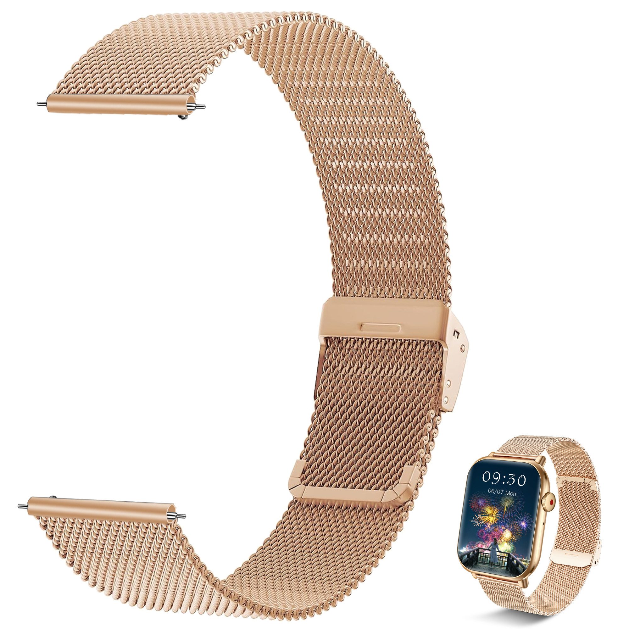 BRAIDOL Armband Smartwatch-Armband 22mm Uhrenarmband für günstig online kaufen