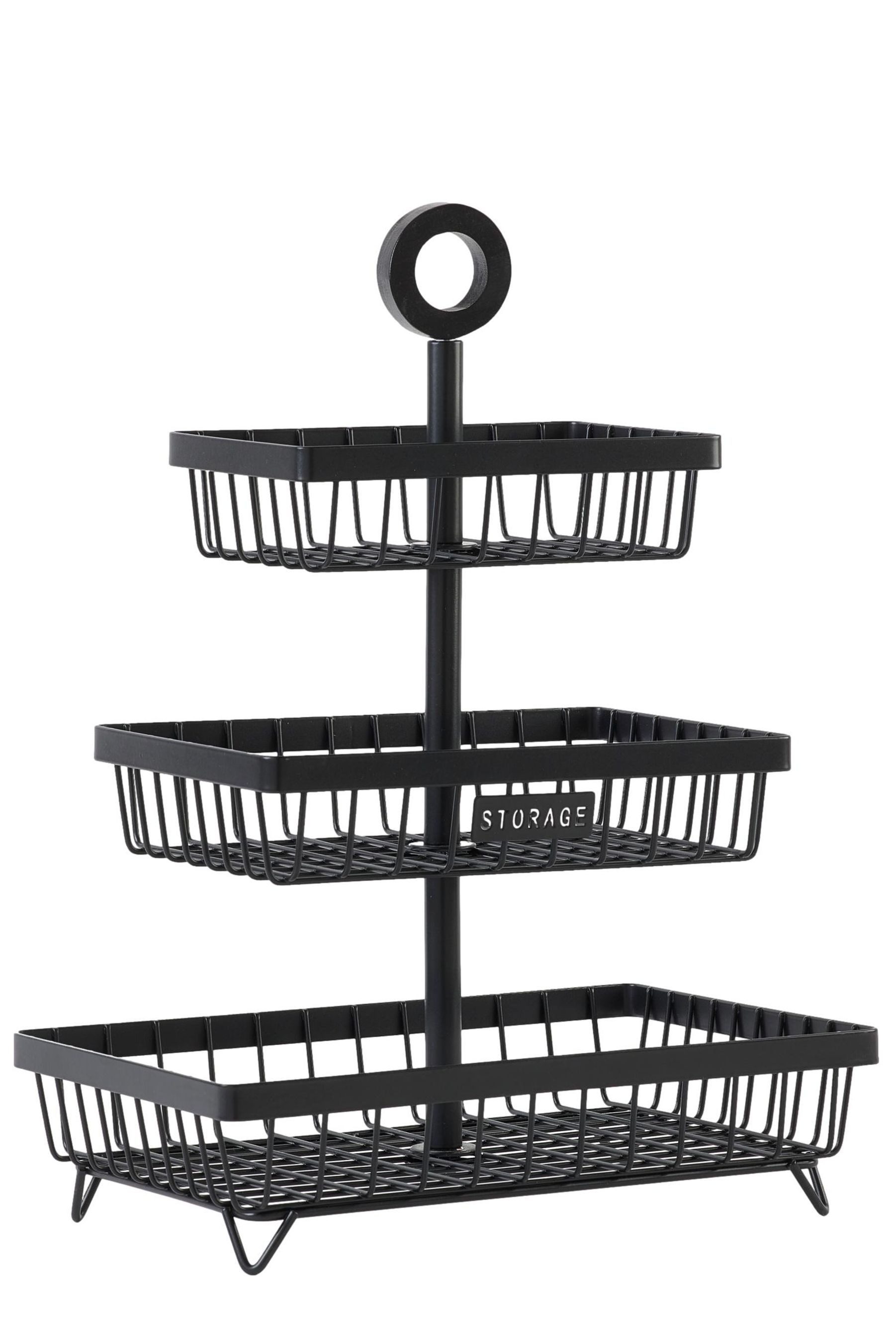 Obstschale Bronx Obstkorb mit 3 Ebenen