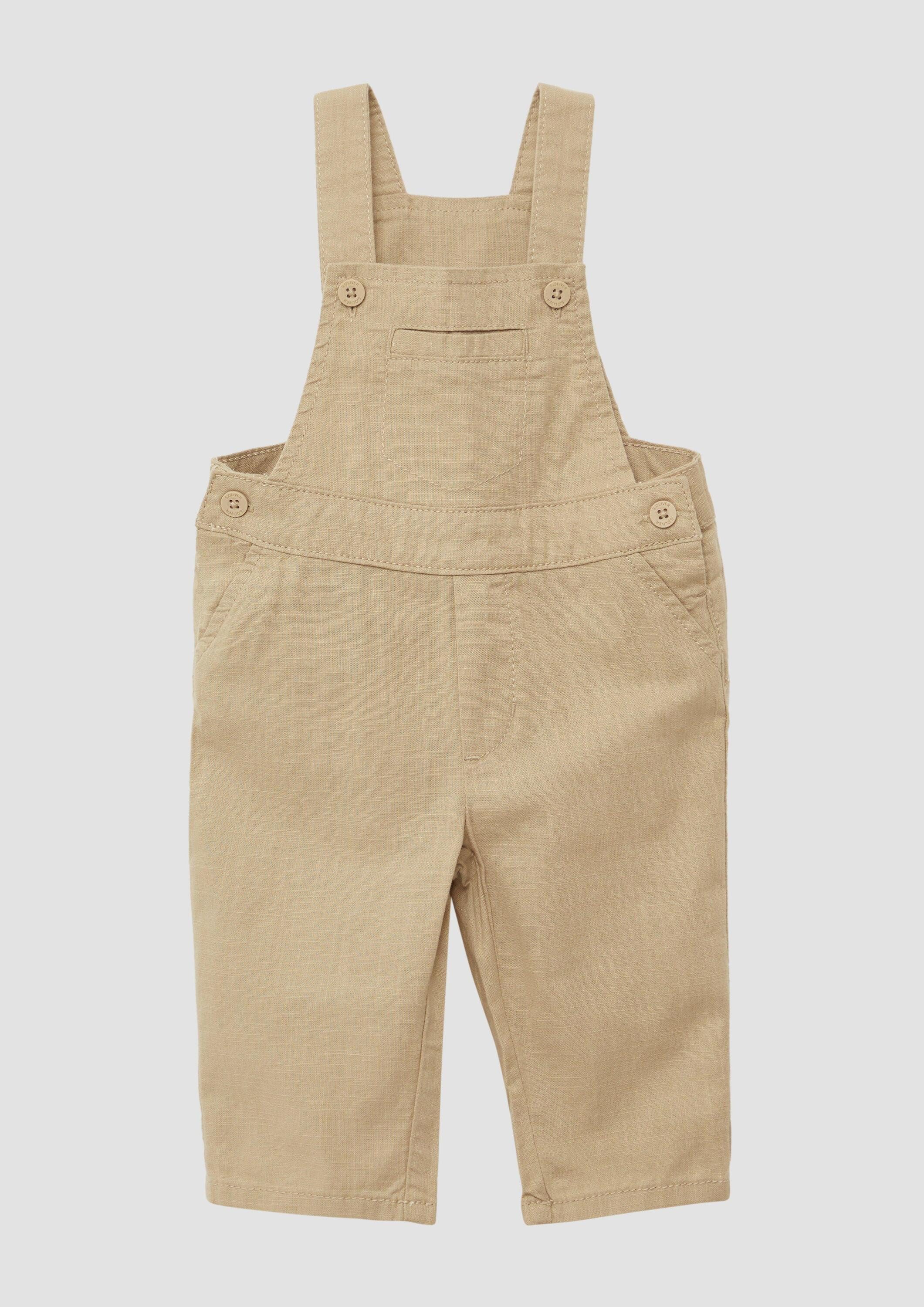 s.Oliver Shorts Latzhose Latzhose aus Baumwolle in Leinenoptik