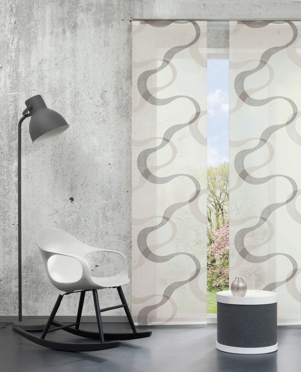 erfal Schiebegardine Erfal Schiebevorhang Schiebegardine Flächenvorhang (1 St), halbtransparent, Stoff