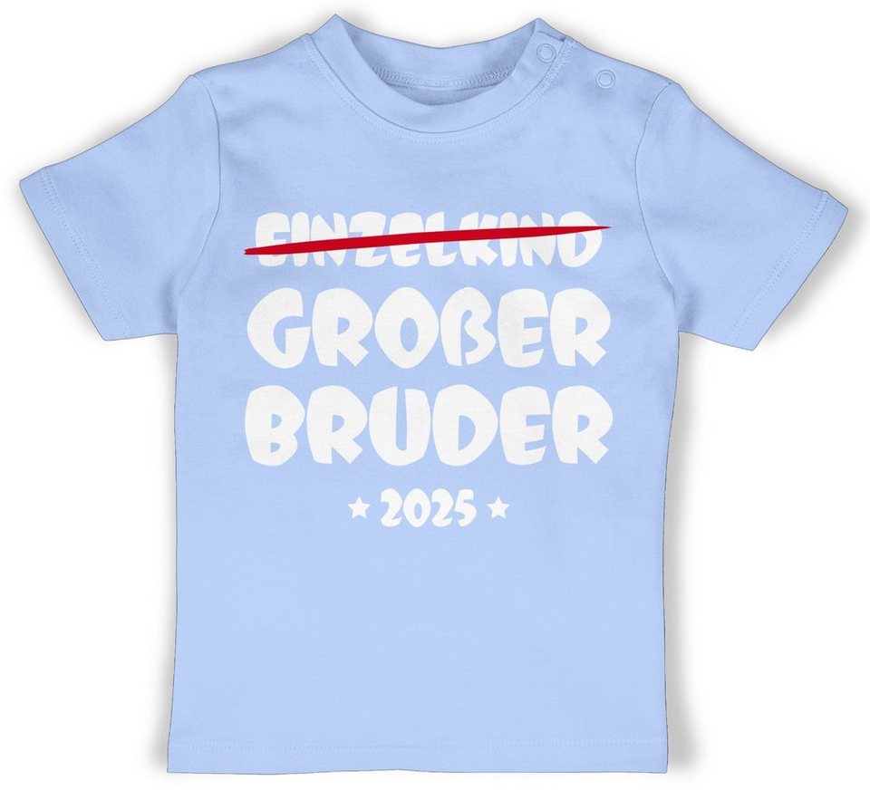 Shirtracer TShirt Einzelkind Großer Bruder 2025 Großer Bruder