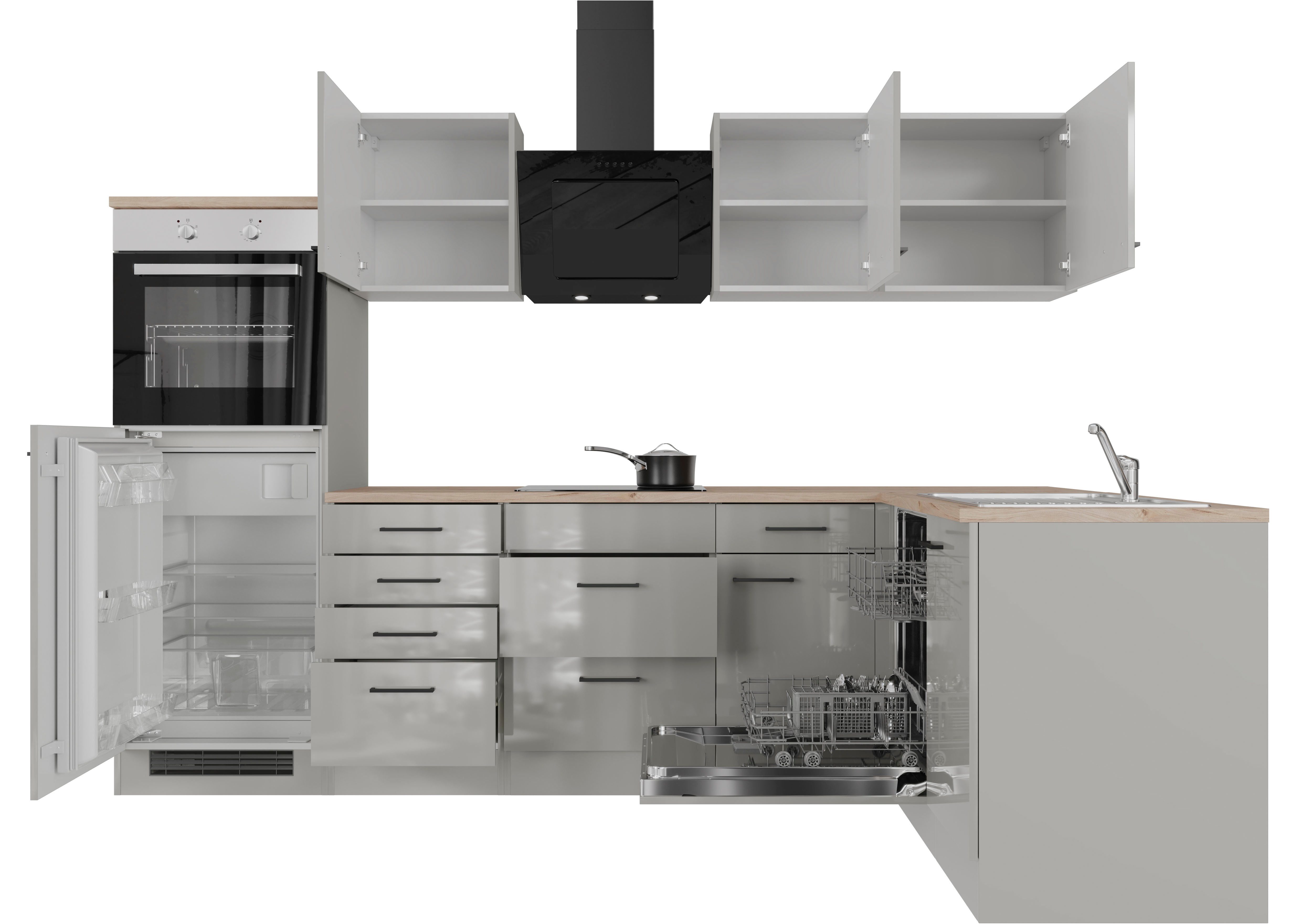 Flex-Well Küche Lund, wahlweise mit E-Geräten, Stellbreite 280x170 cm