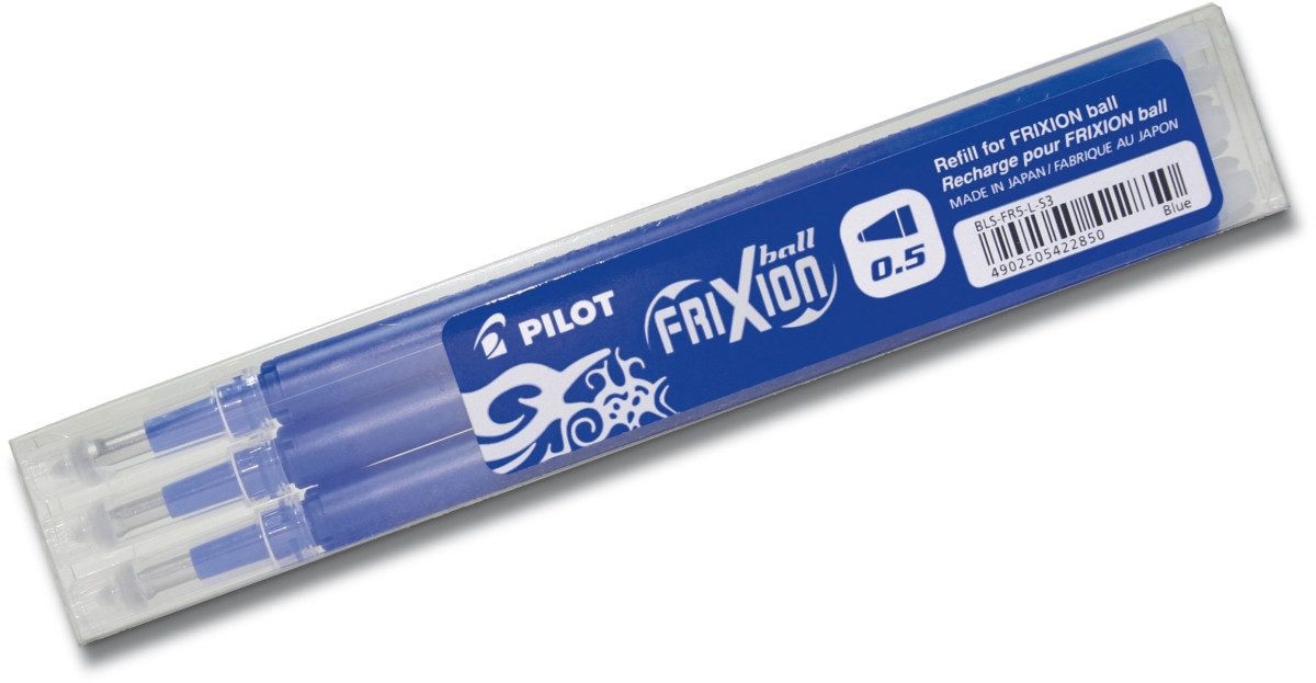 Pilot Pen Kugelschreiber Tintenrollermine Frixion 2275 05 blau VE=3 Stück