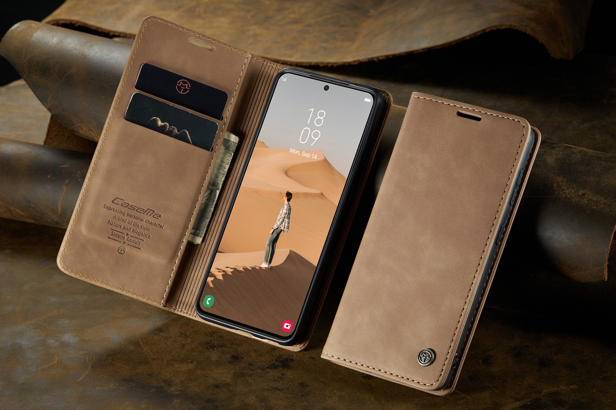 CaseMe Handyhülle Handyhülle für iphone Klapphülle Case Tasche mit Magnet Kartenfach