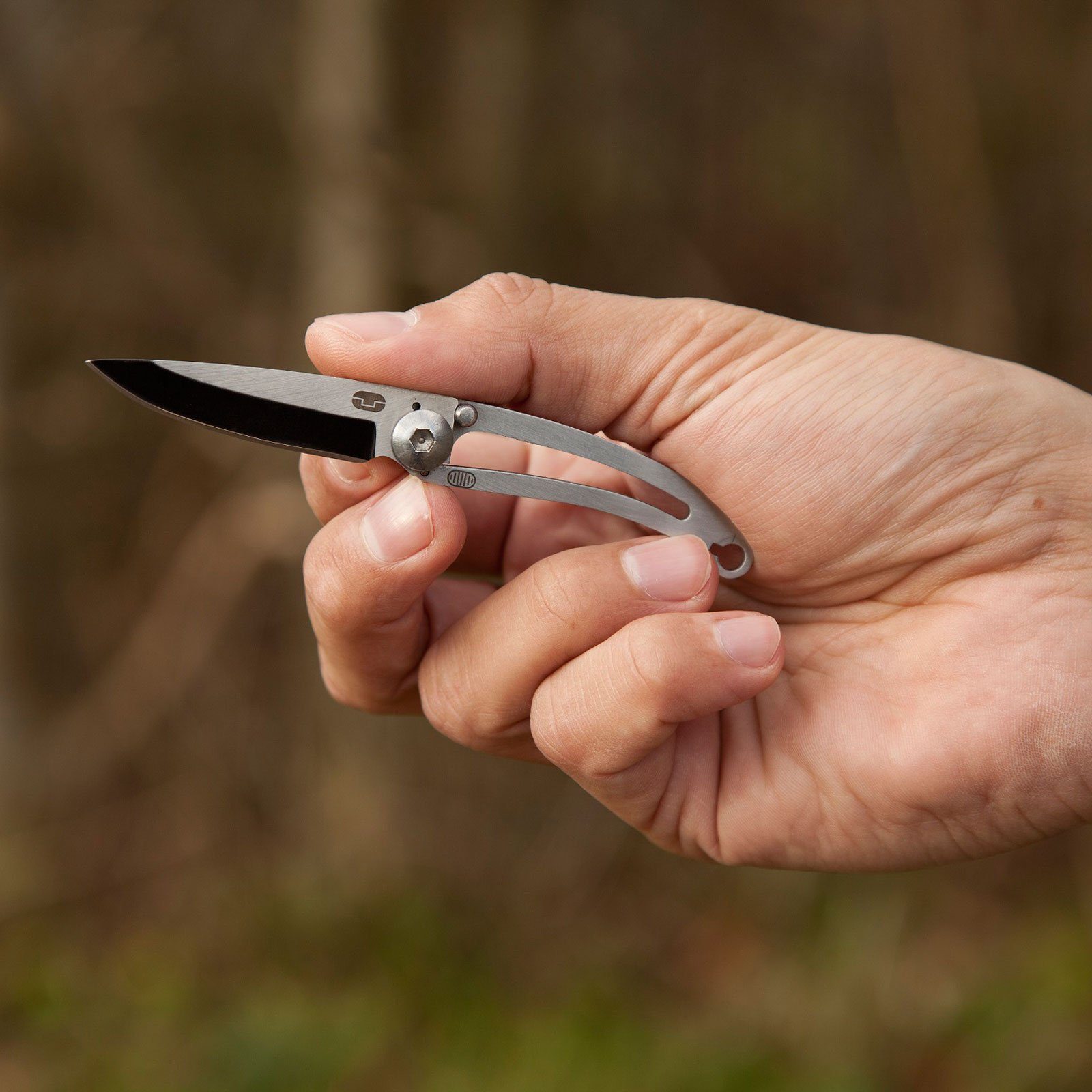 True Utility Taschenmesser Klappmesser Taschenmesser, BARE Mini Messer Schlüsselanhänger 16 g