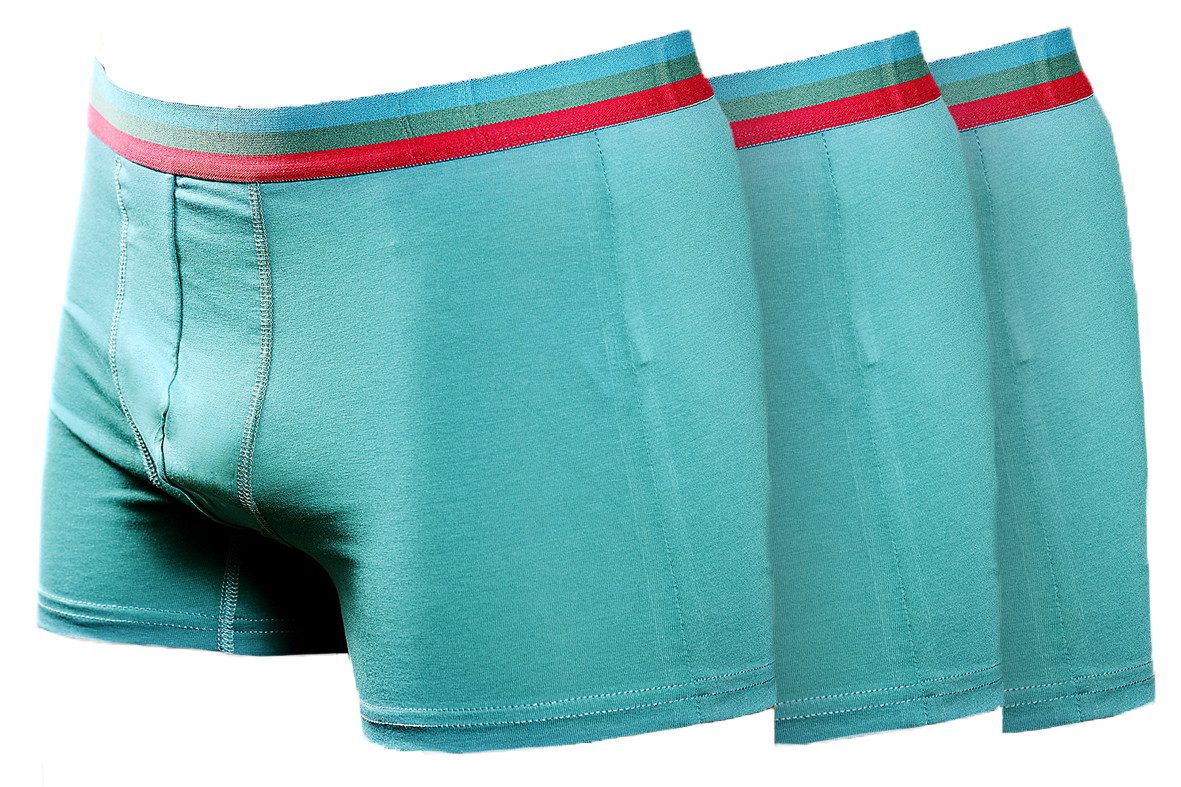 Toker Collection® Boxershorts Herren Boxershorts Retroshort 3er-Pack Baumwollmischung eng anliegend (Packung, 3er-Pack) schlicht, sportlich