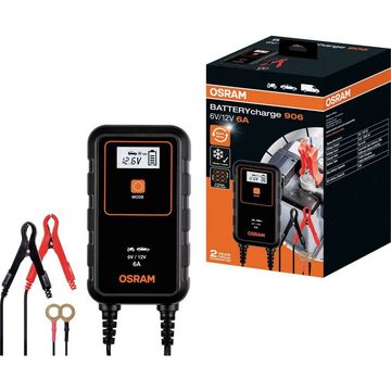 Osram Intelligentes Ladegerät BATTERYcharge 906 Autobatterie-Ladegerät (Akkutest, Auffrischen, Regenerieren, Batterieprüfung)