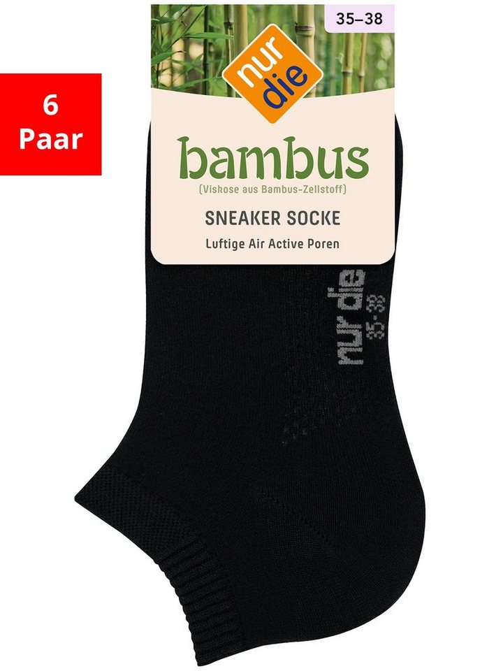 Nur Die Sneakersocken Bambus (6-Paar)