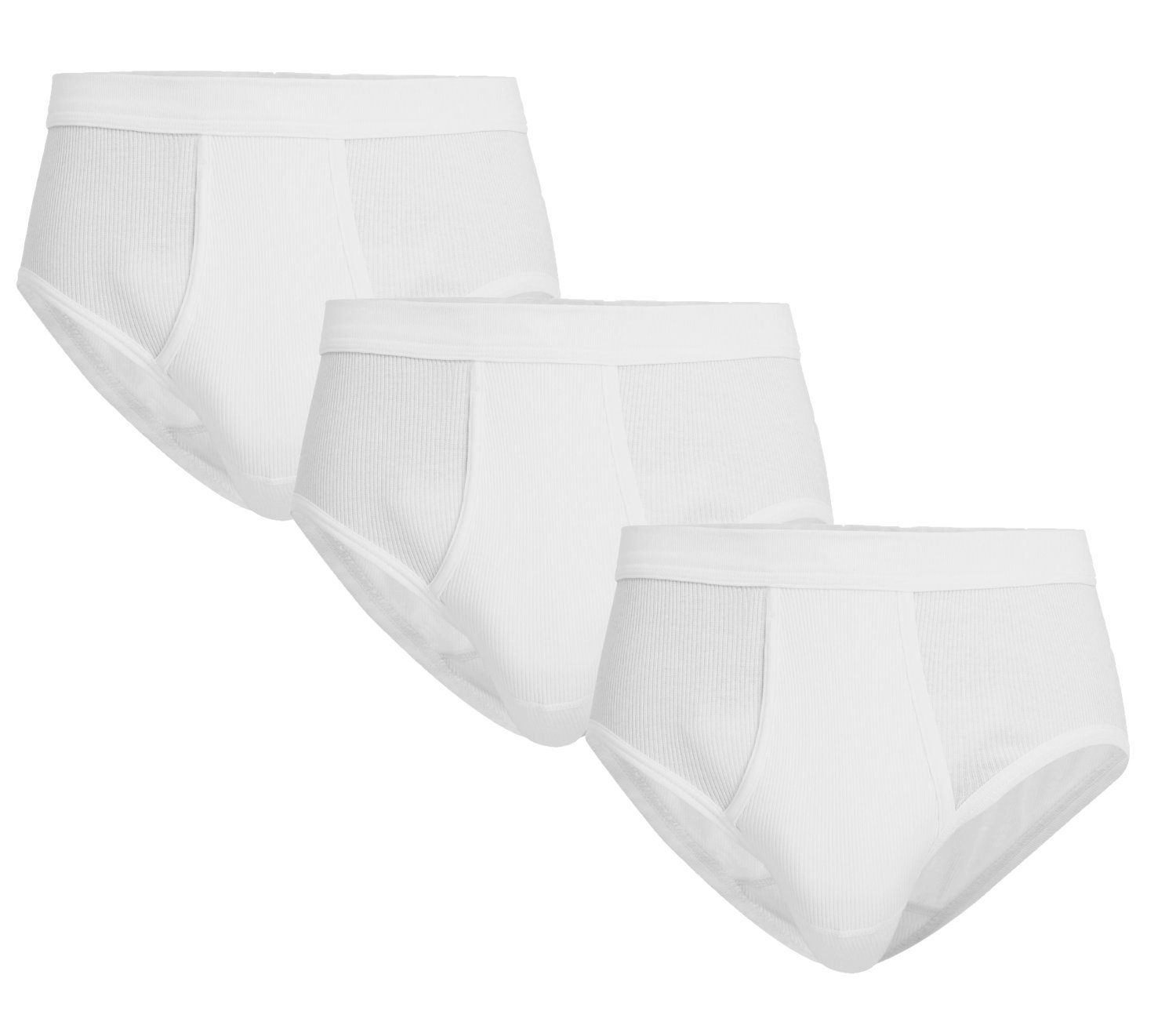 GÖTZBURG Slip 3er Pack Herren Slips (3-St) Doppelripp Qualität Baumwolle