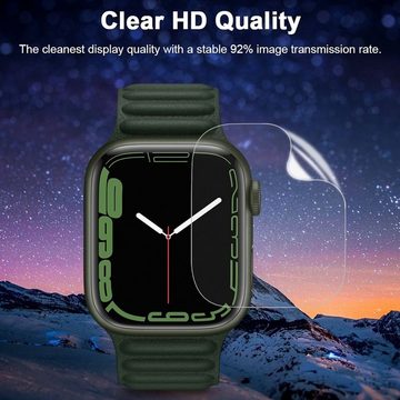 Wigento Smartwatch-Hülle Für Apple Watch Ultra 1 + 2 49mm Hydrogel Schutzfolie Transparent