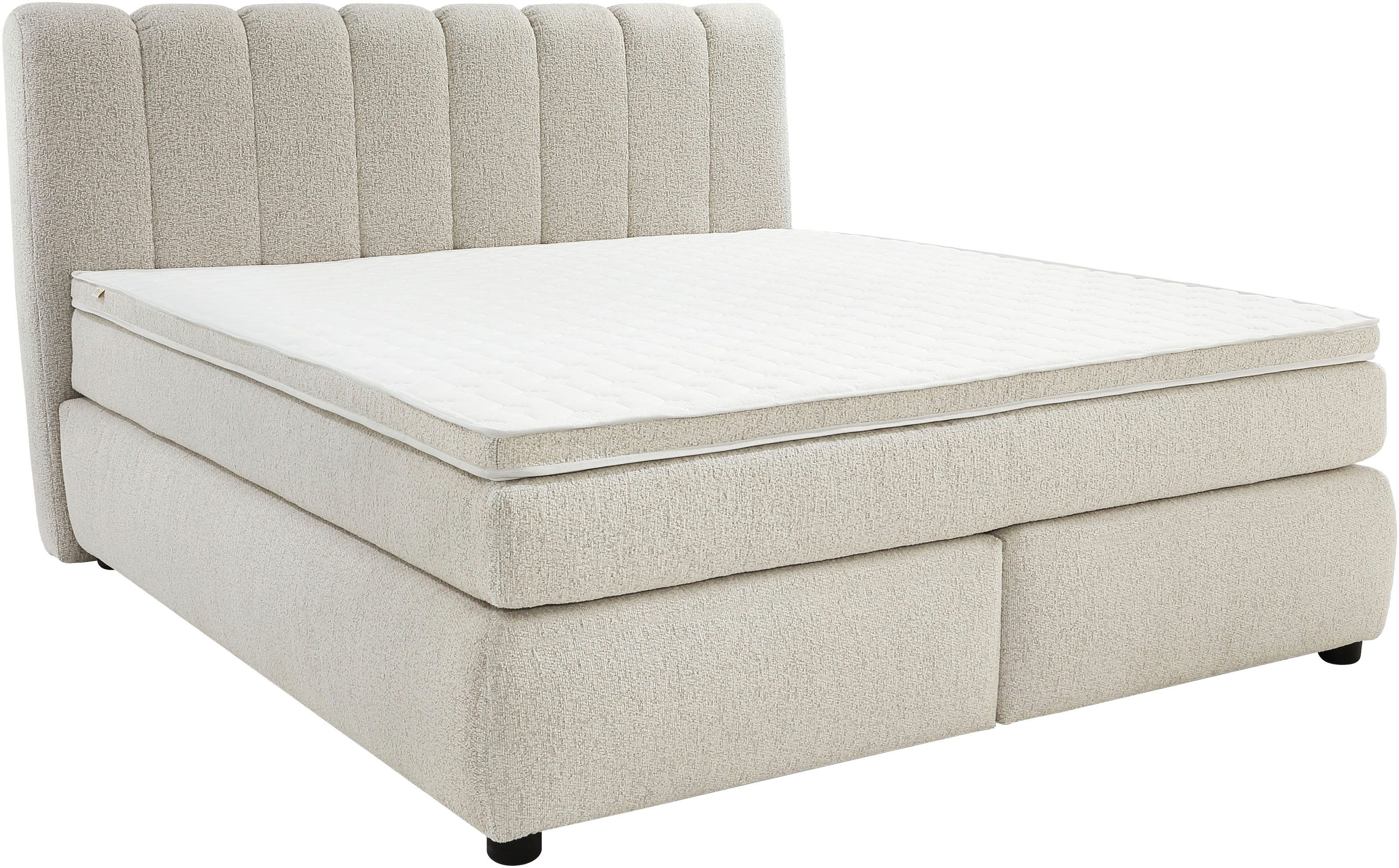 Jockenhöfer Gruppe Boxspringbett Tilda, wahlweise mit oder ohne Bettkasten, inkl. 7-Zonen-TTFK-Matratze, Kaltschaumtopper, 180x200cm