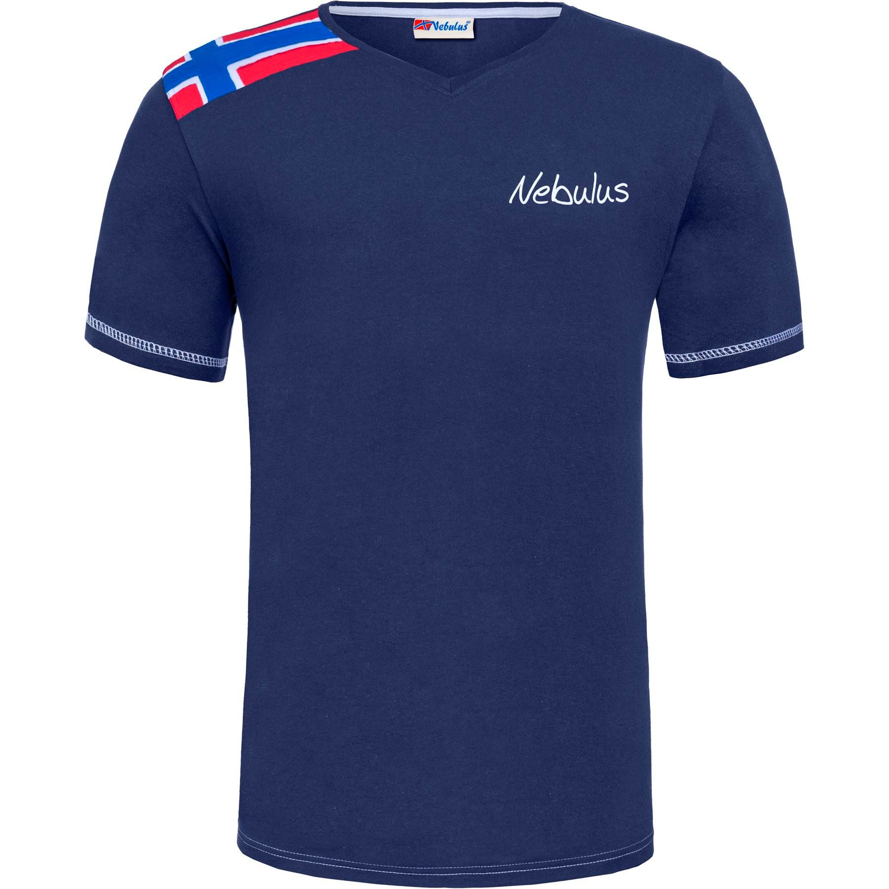 Nebulus T-Shirt READY, P6854 - Herren, navy-weiß, M
