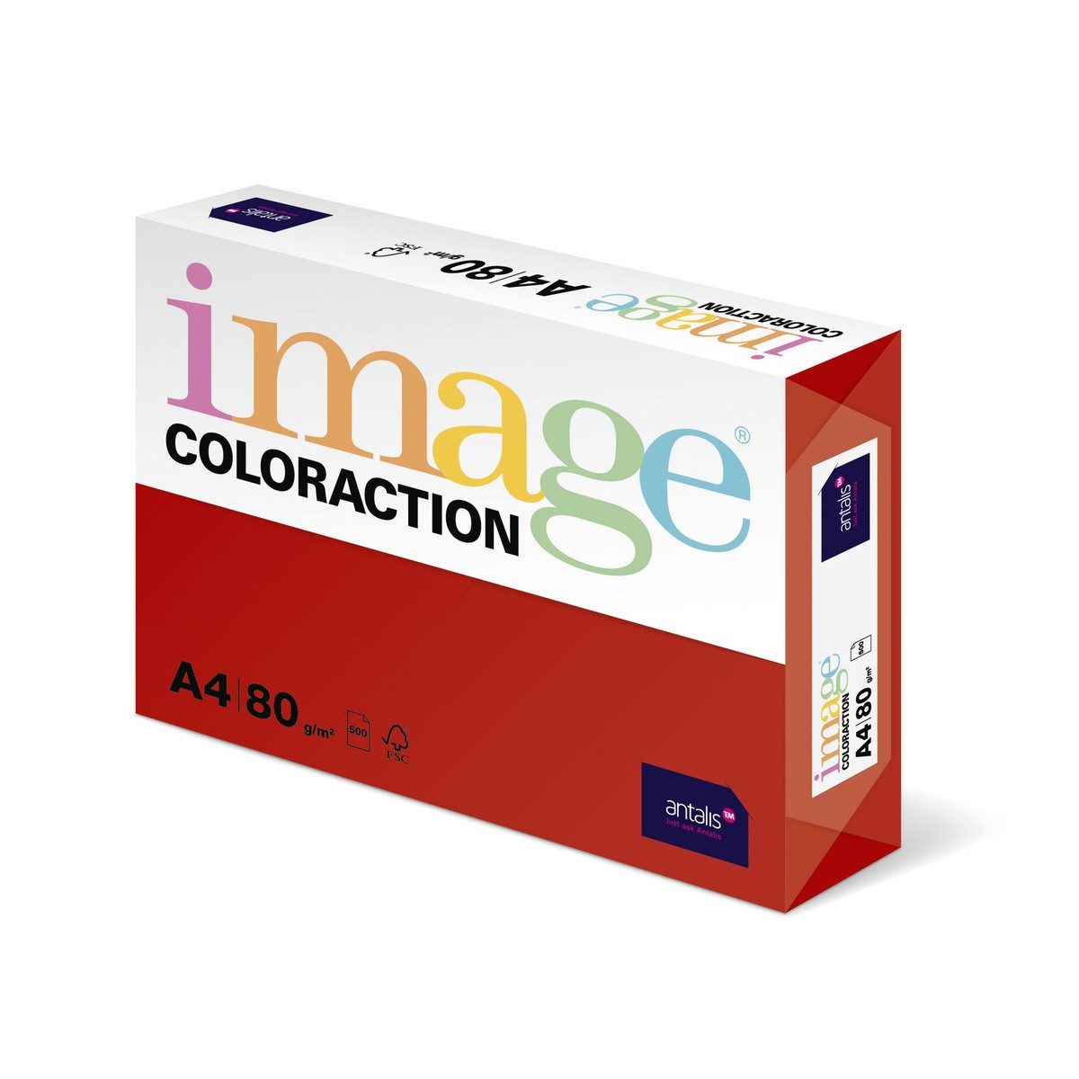 ANTALIS Kopierpapier Kopierpapier image COLORACTION 80g/m² korallrot DIN A4 500 Blatt