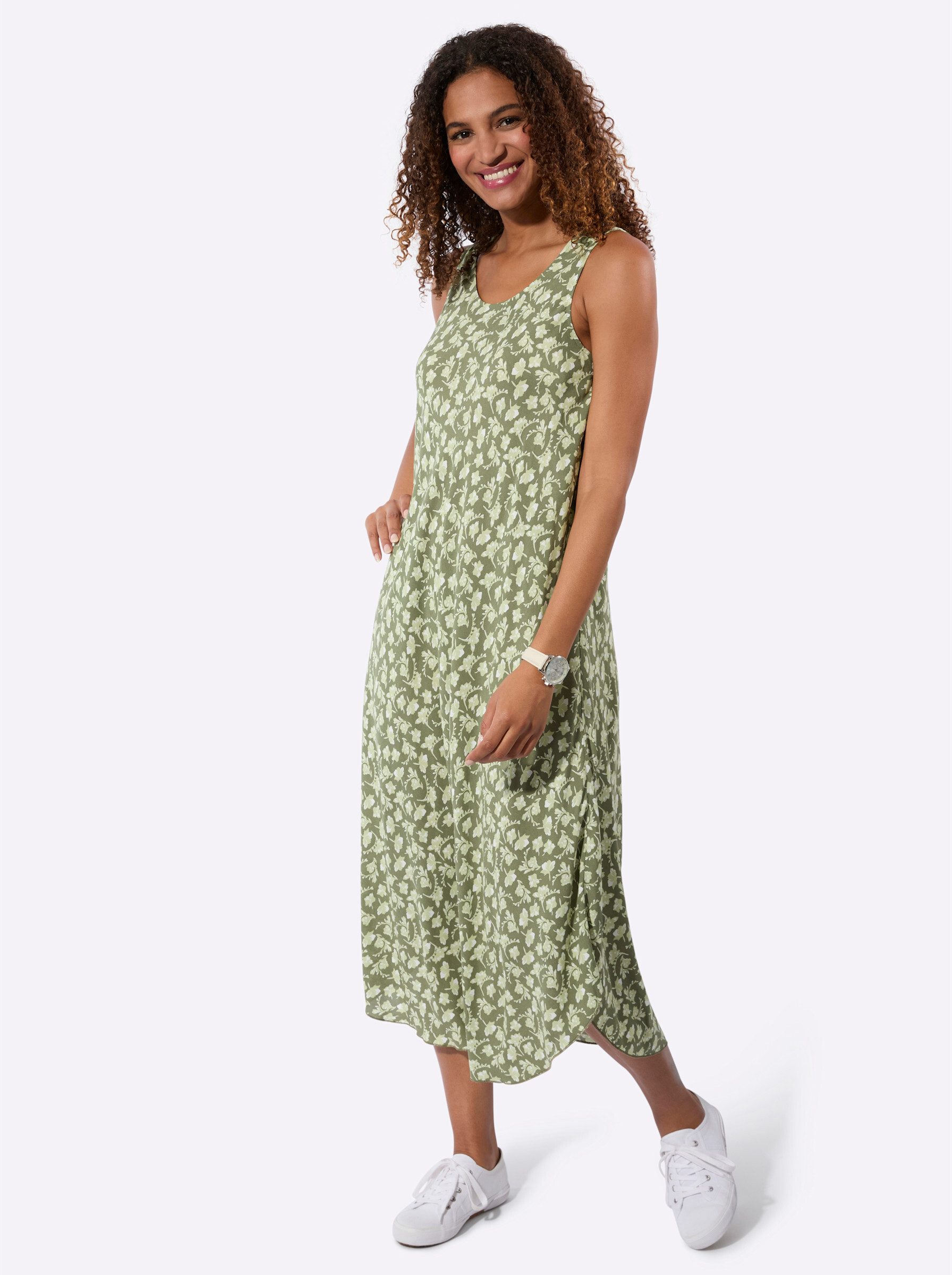 Witt Etuikleid Druck-Kleid Ärmellos