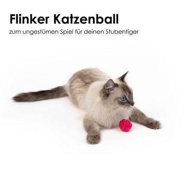 LucyBalu Tier-Intelligenzspielzeug KNOT BALLS Wurfspielzeug für Katzen, Katzenbälle, Katzenspielzeug