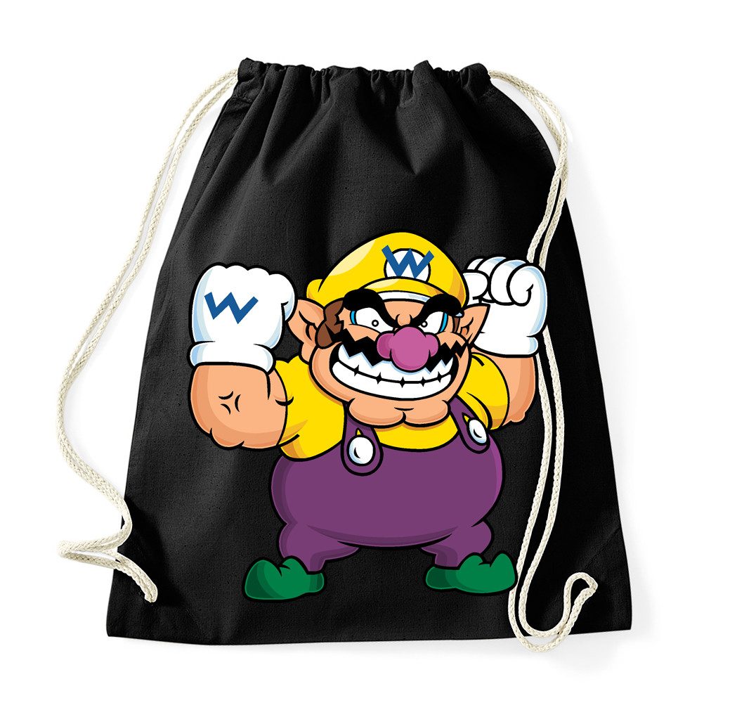Turnbeutel Wario Turnbeutel Gaming Figur Print Freizeit Sport Tasche